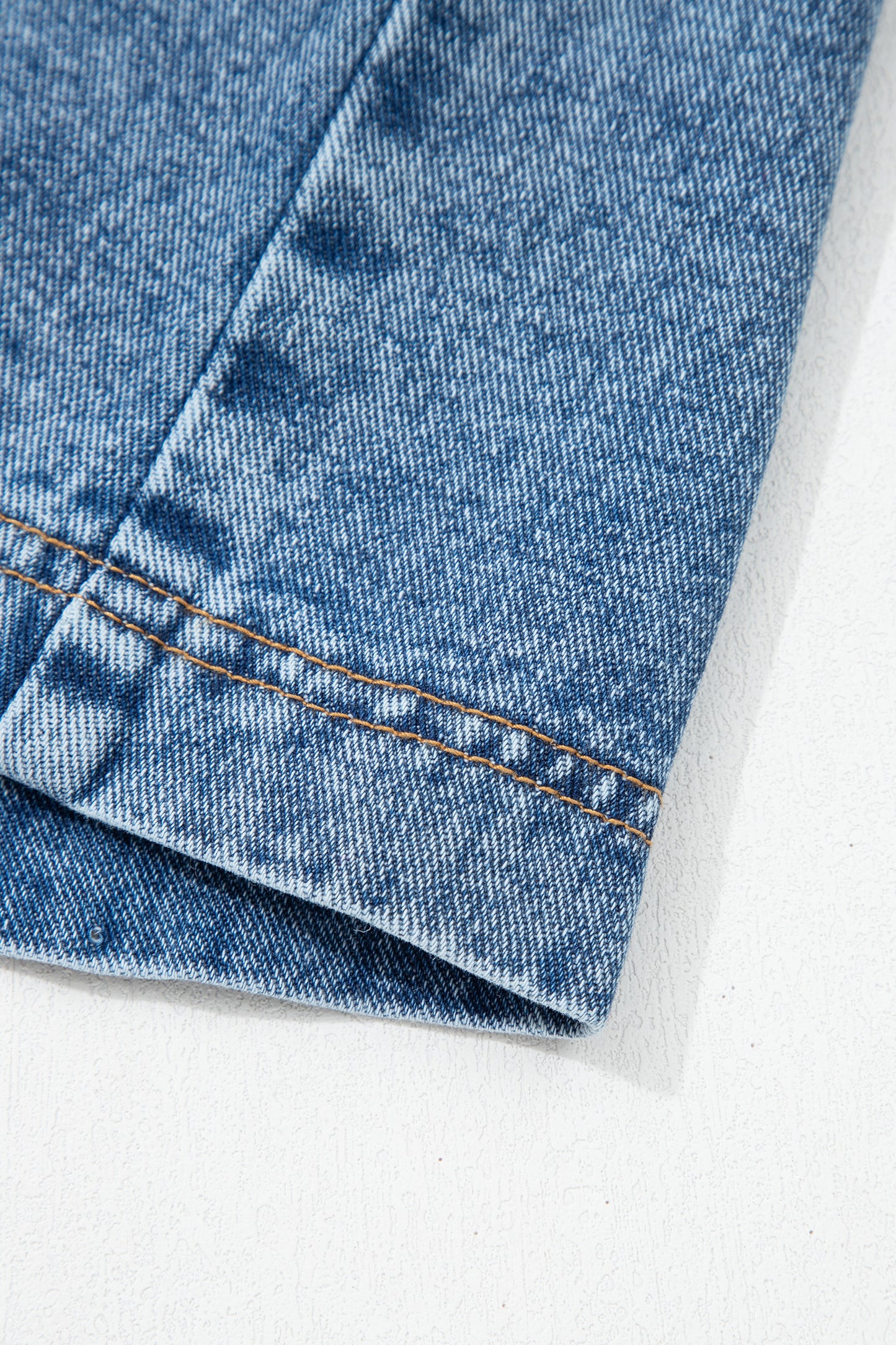 Western Button Down Denim Dress