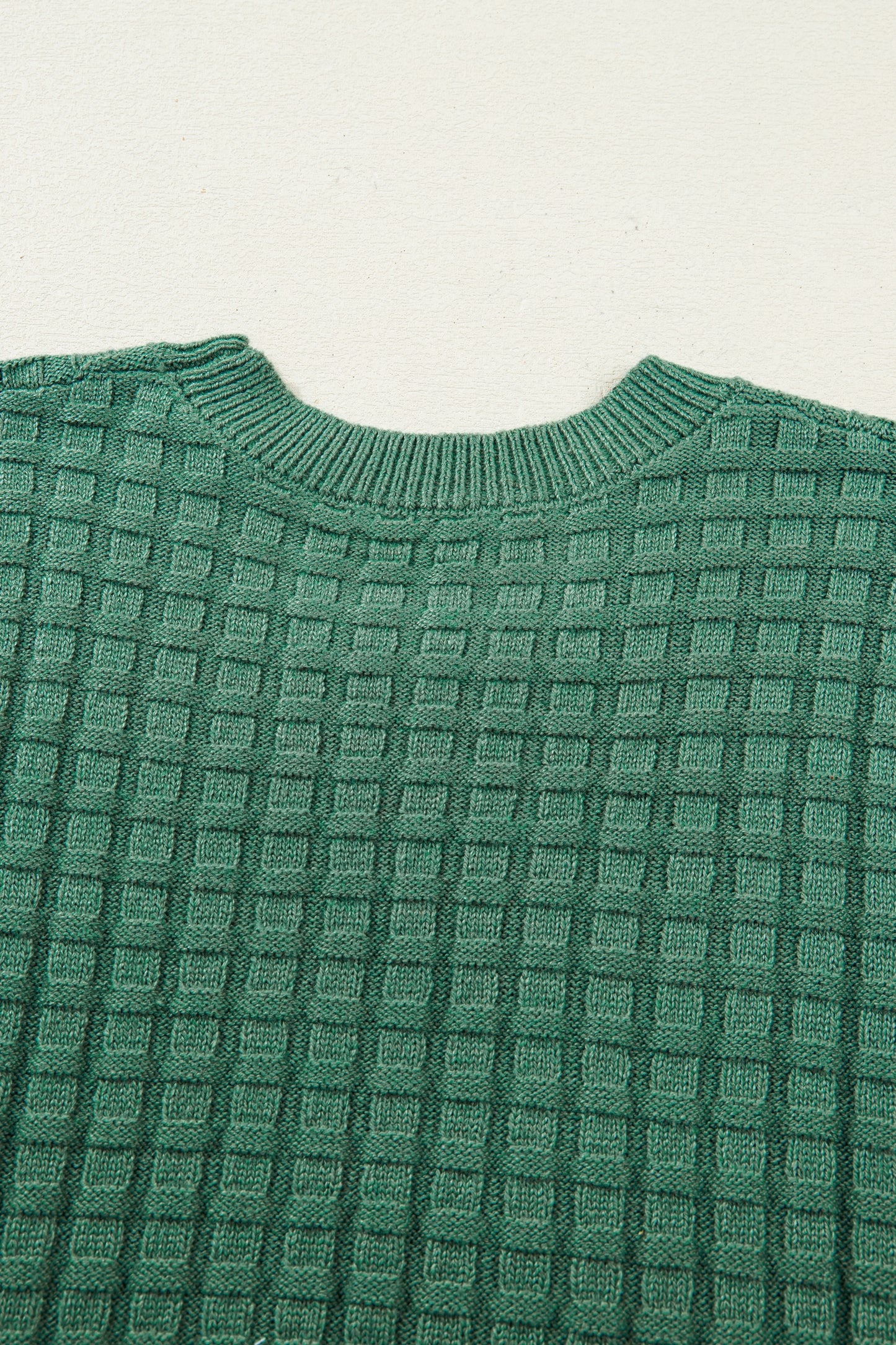 Mist Green Round Neck Sweater