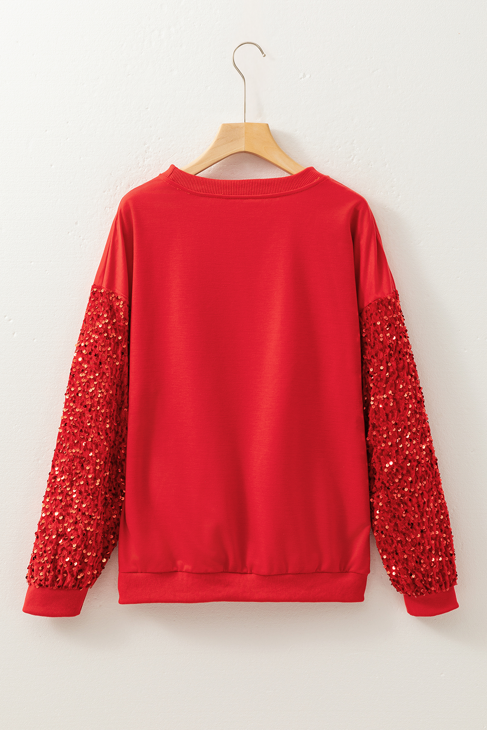 Red Sequined Santa Sweatshirt