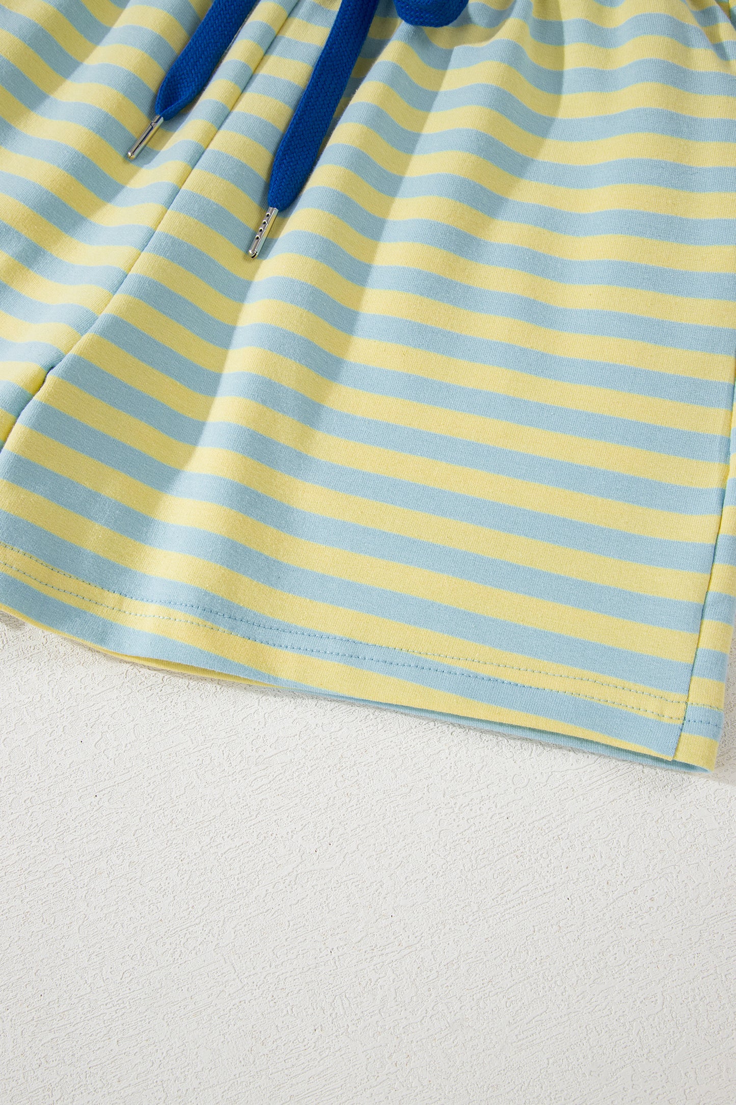Striped Boxy Terry Shorts & Tee Set