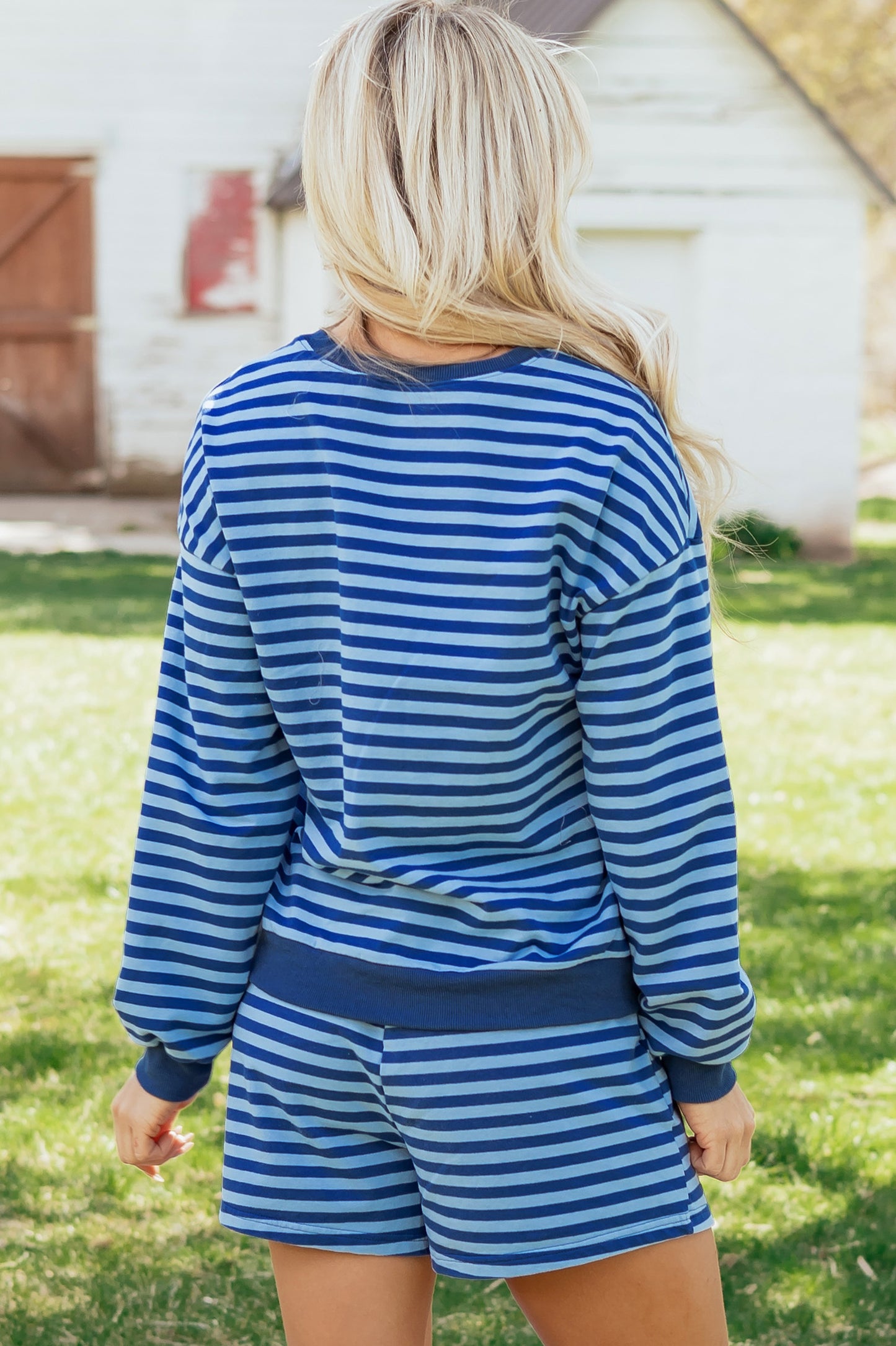 Betty Blue Striped Casual 2pc Set
