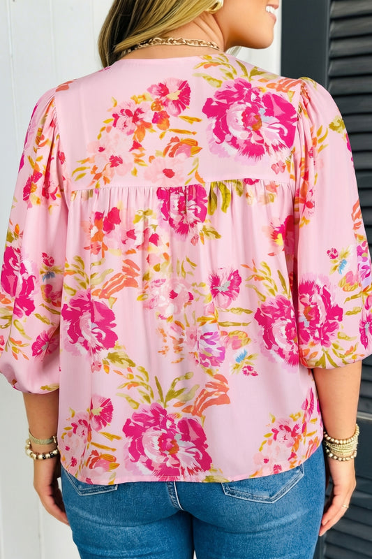 Paige Tie Front Tunic in Plus Size
