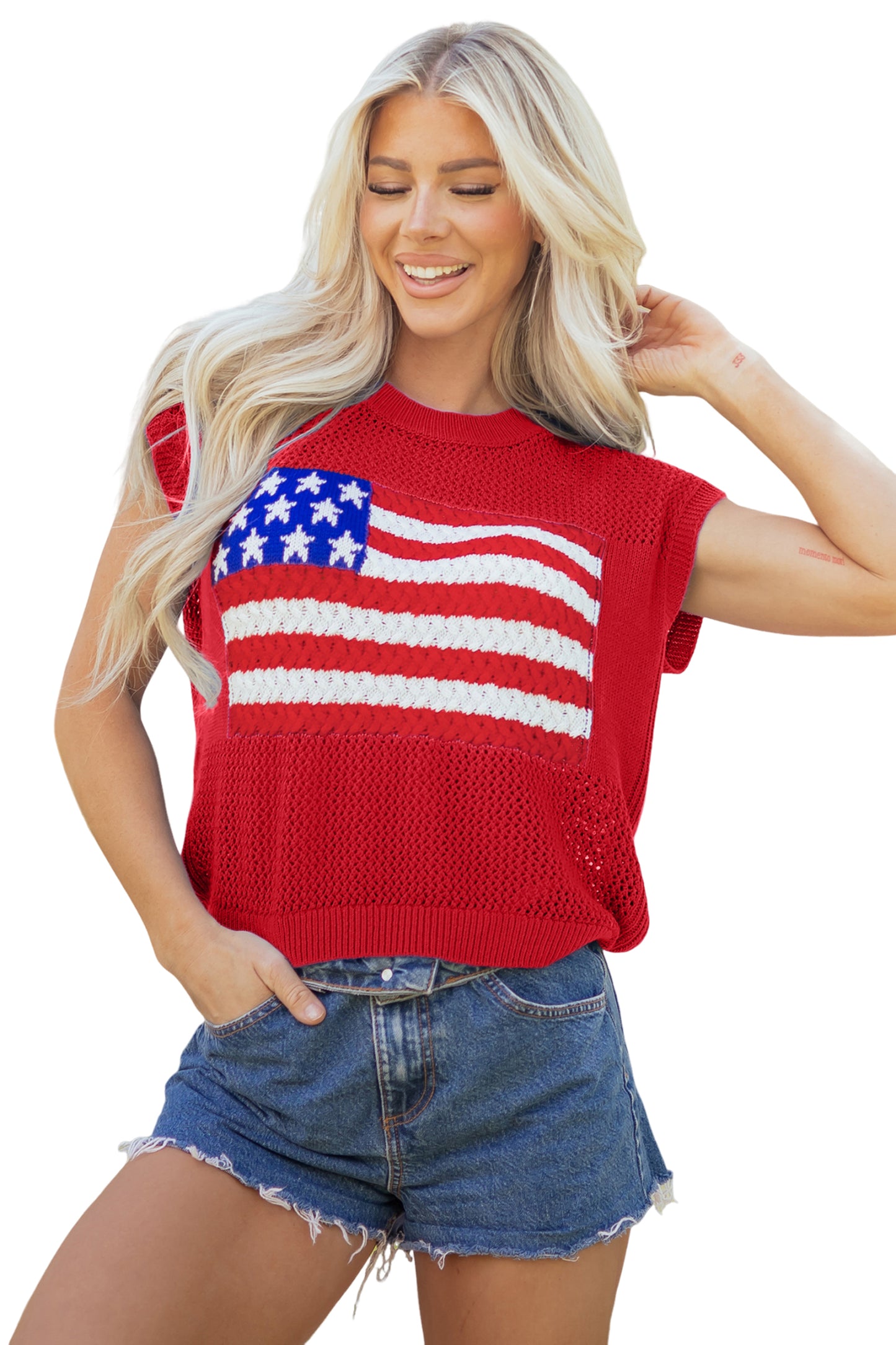 American Summer Sweater Top