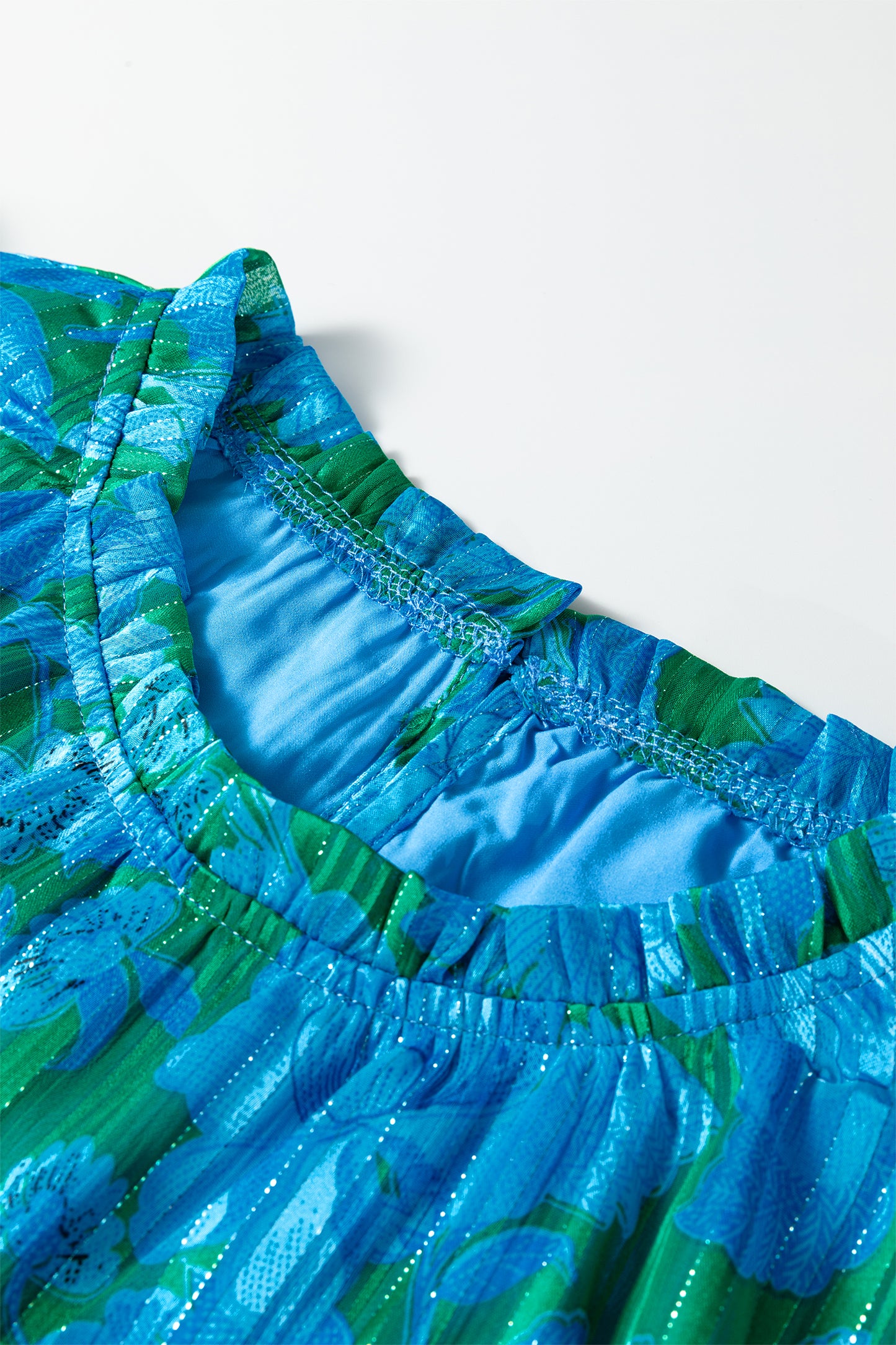 Floral Ruffled Sleeve Blouse