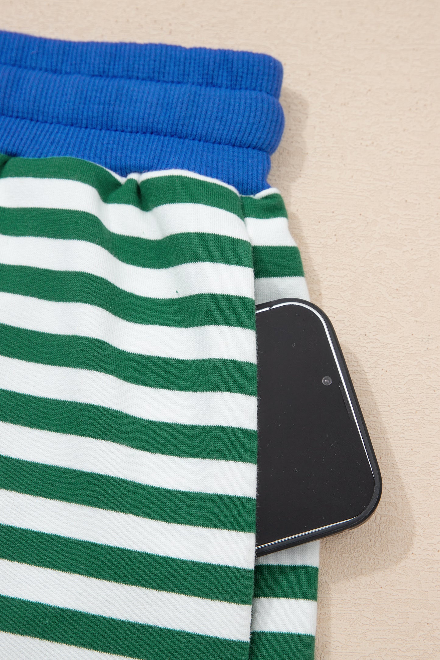 Striped Boxy Terry Shorts & Tee Set