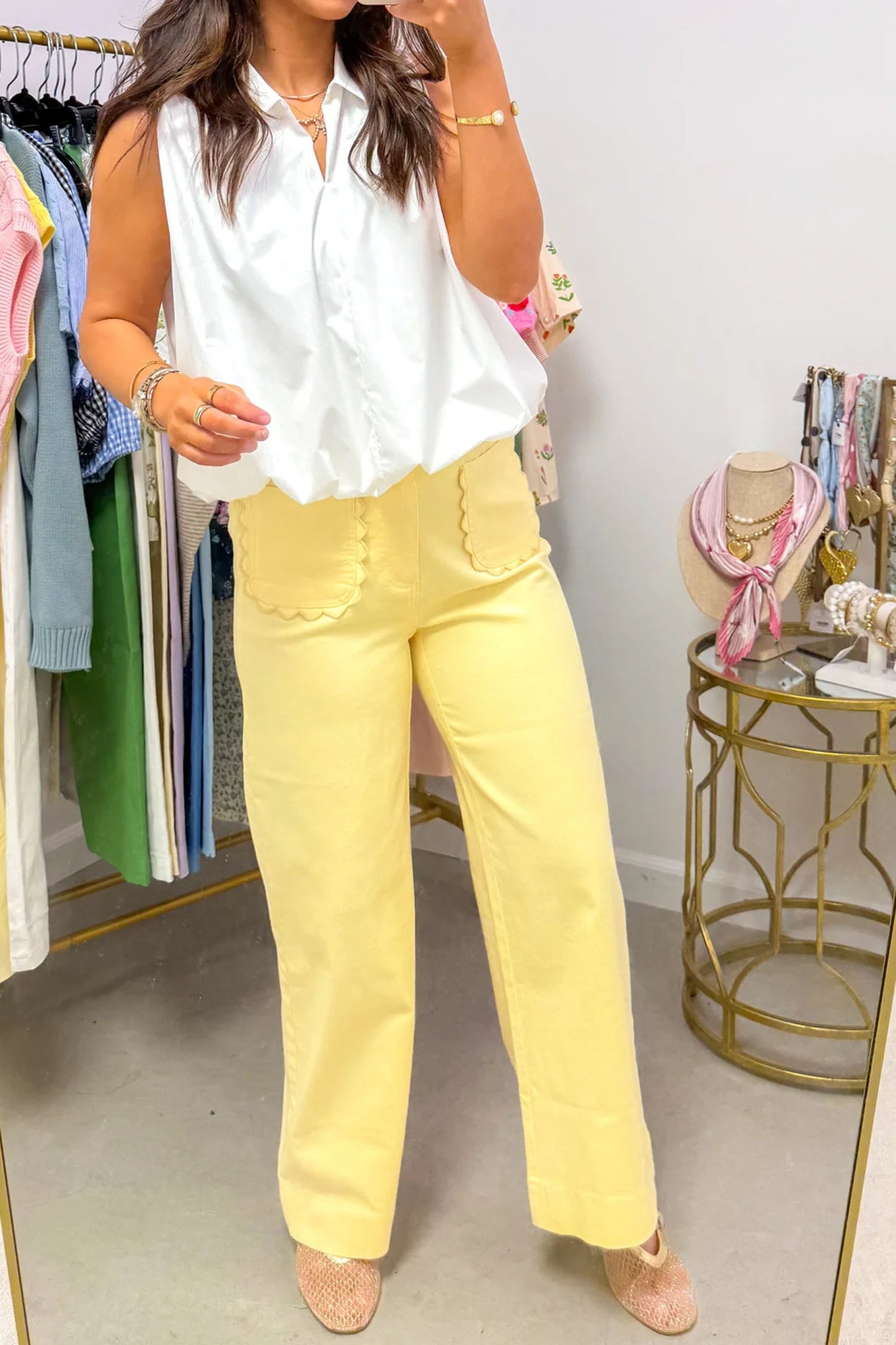 Sally Scalloped Pocket Jeans