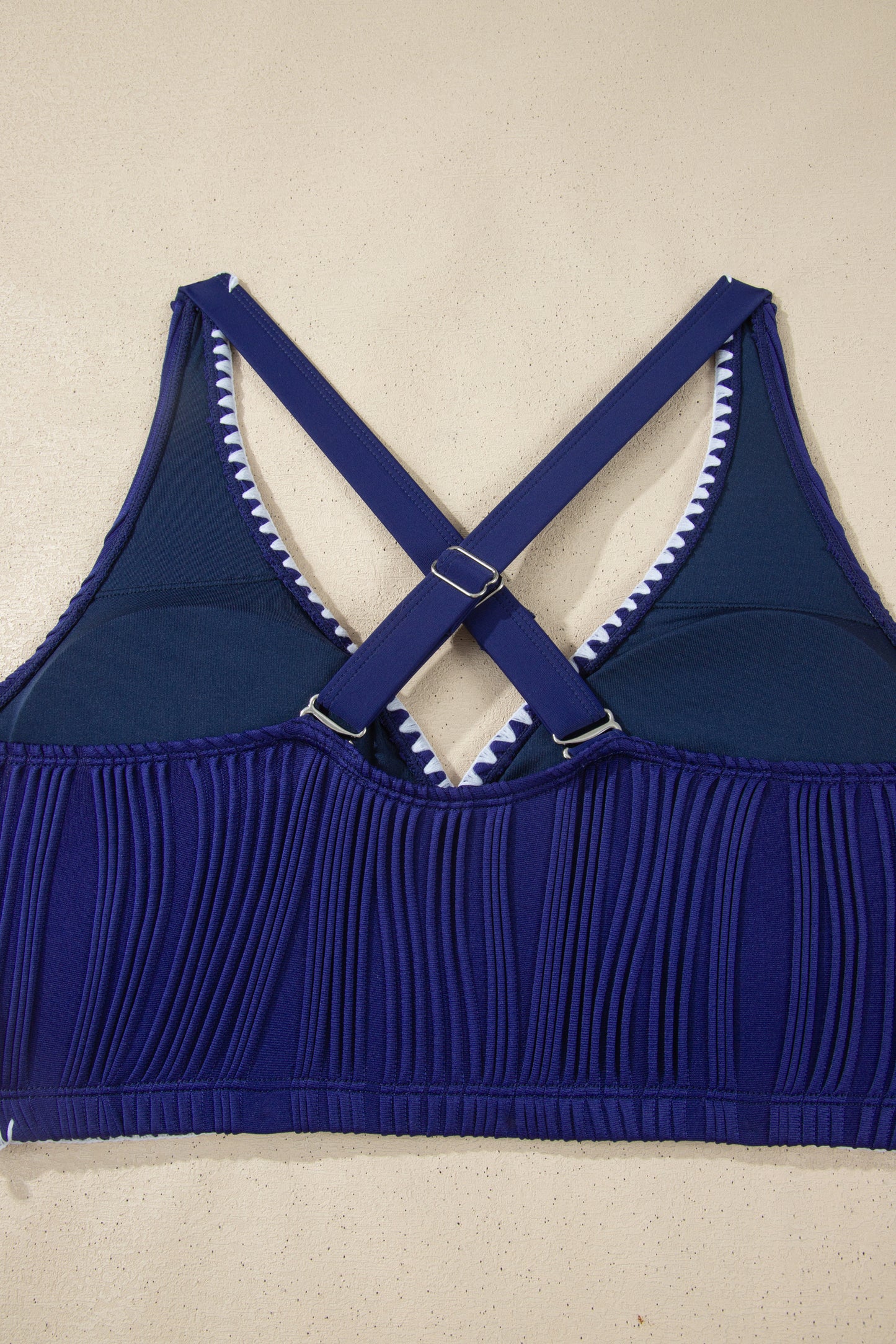 Shell Stitched High Waist Bikini Set