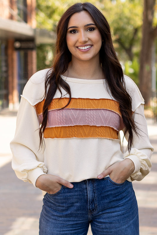 Exposed Seam Knit Top