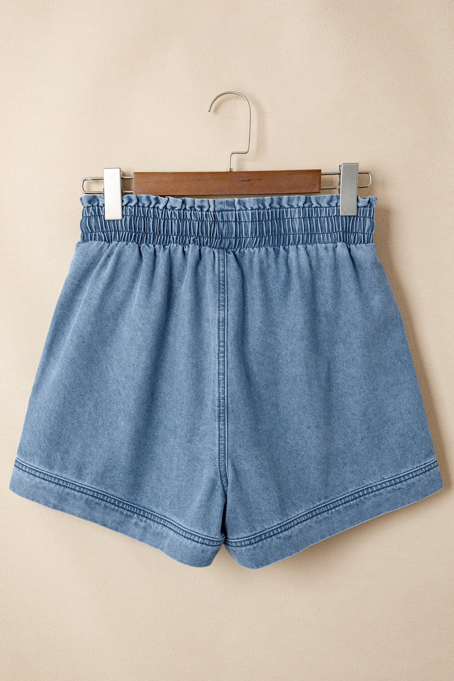 Dusk Smocked Waist Denim Shorts