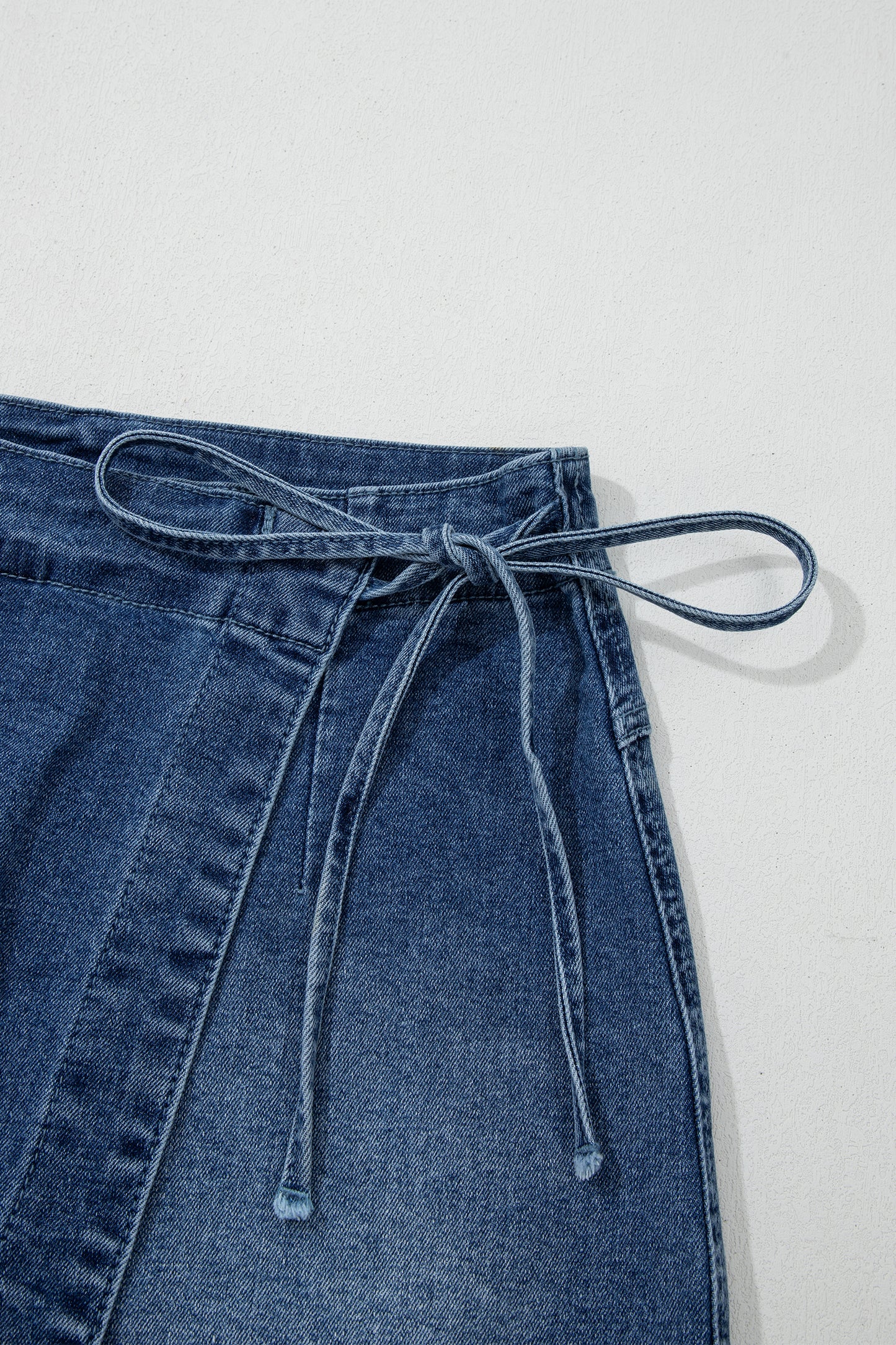 Ashleigh Blue Tie Waist Denim Skort