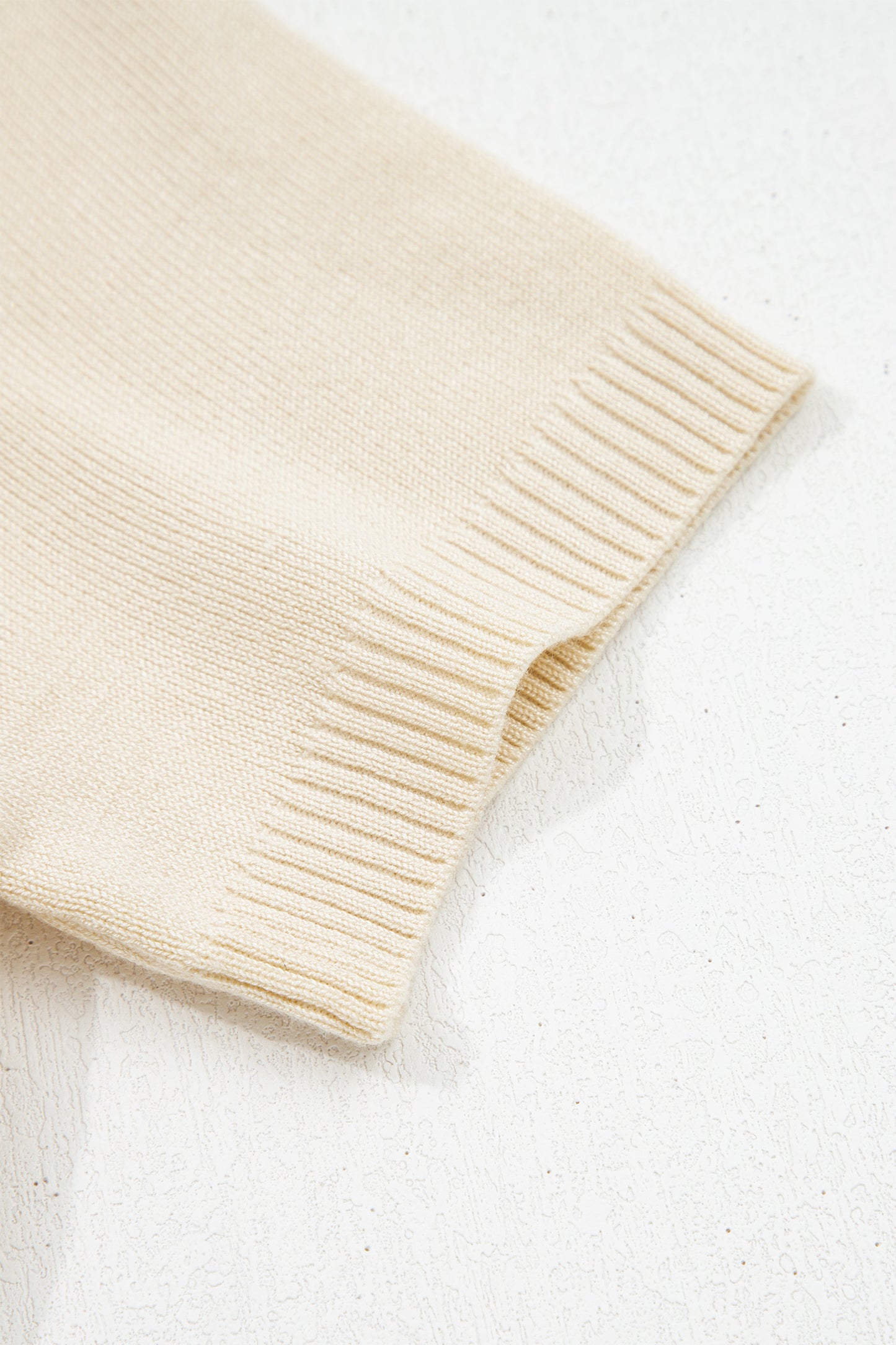 Jet Stream Denim Contrast Polo Sweater