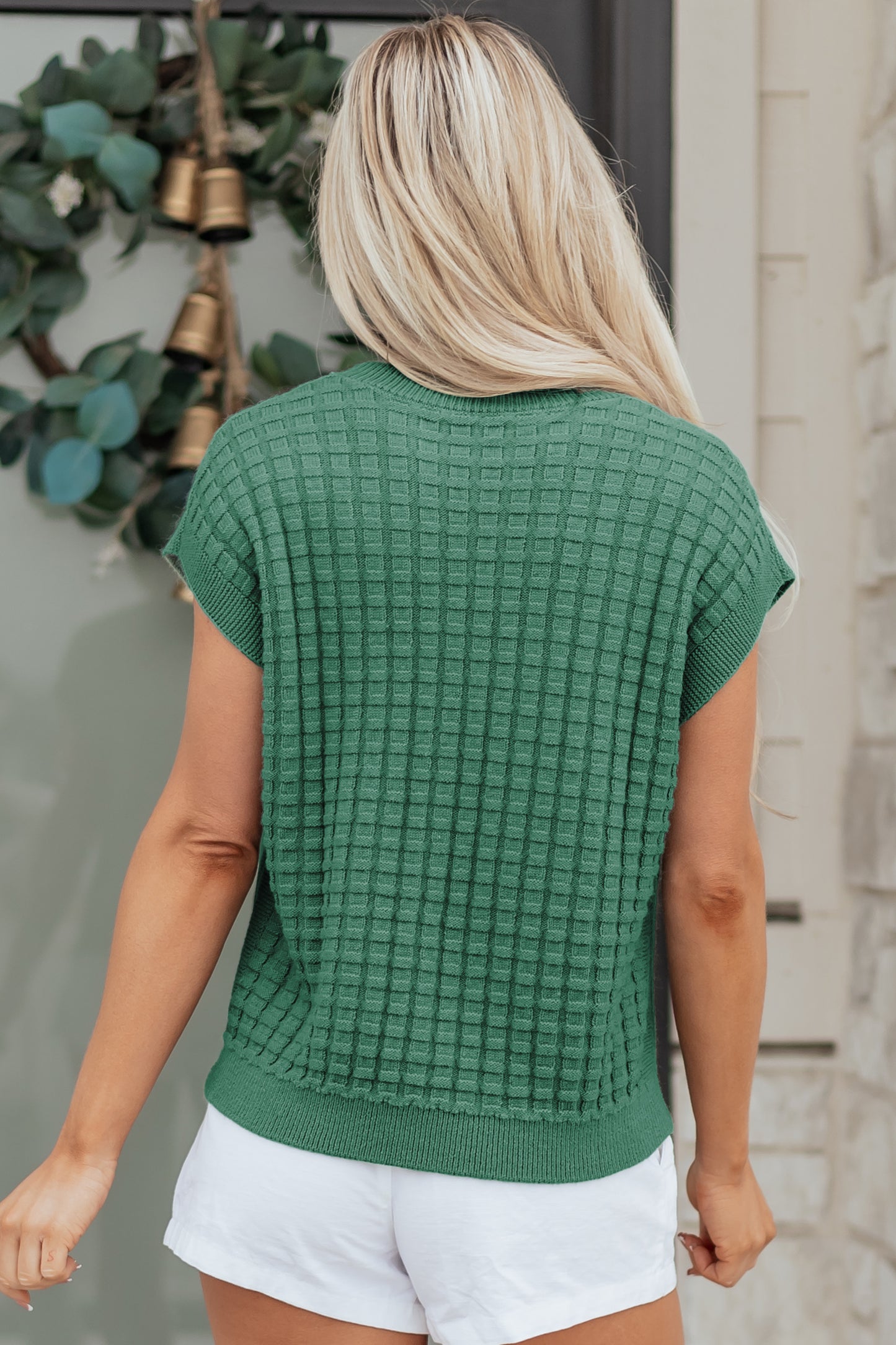 Mist Green Round Neck Sweater