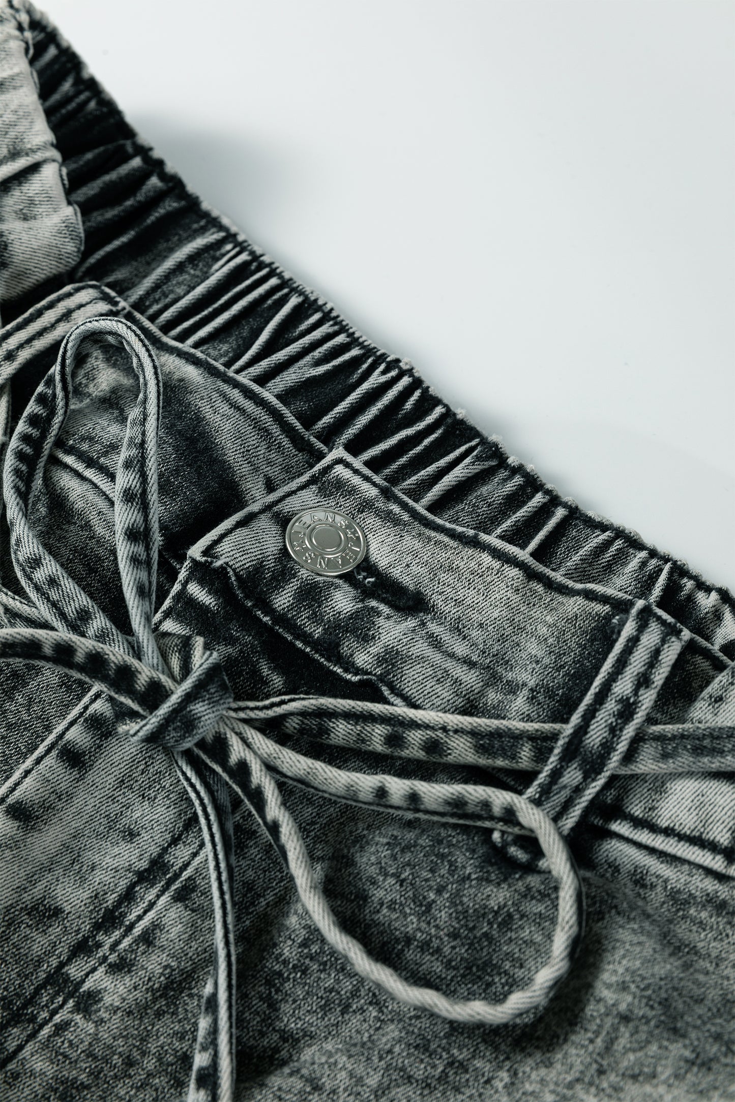 Acid Wash Barrel Jeans