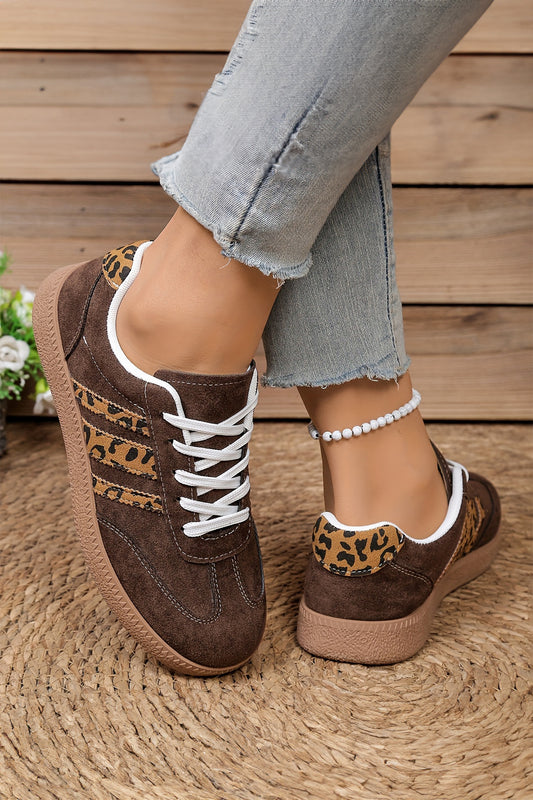 Leopard Faux Suede Shoes