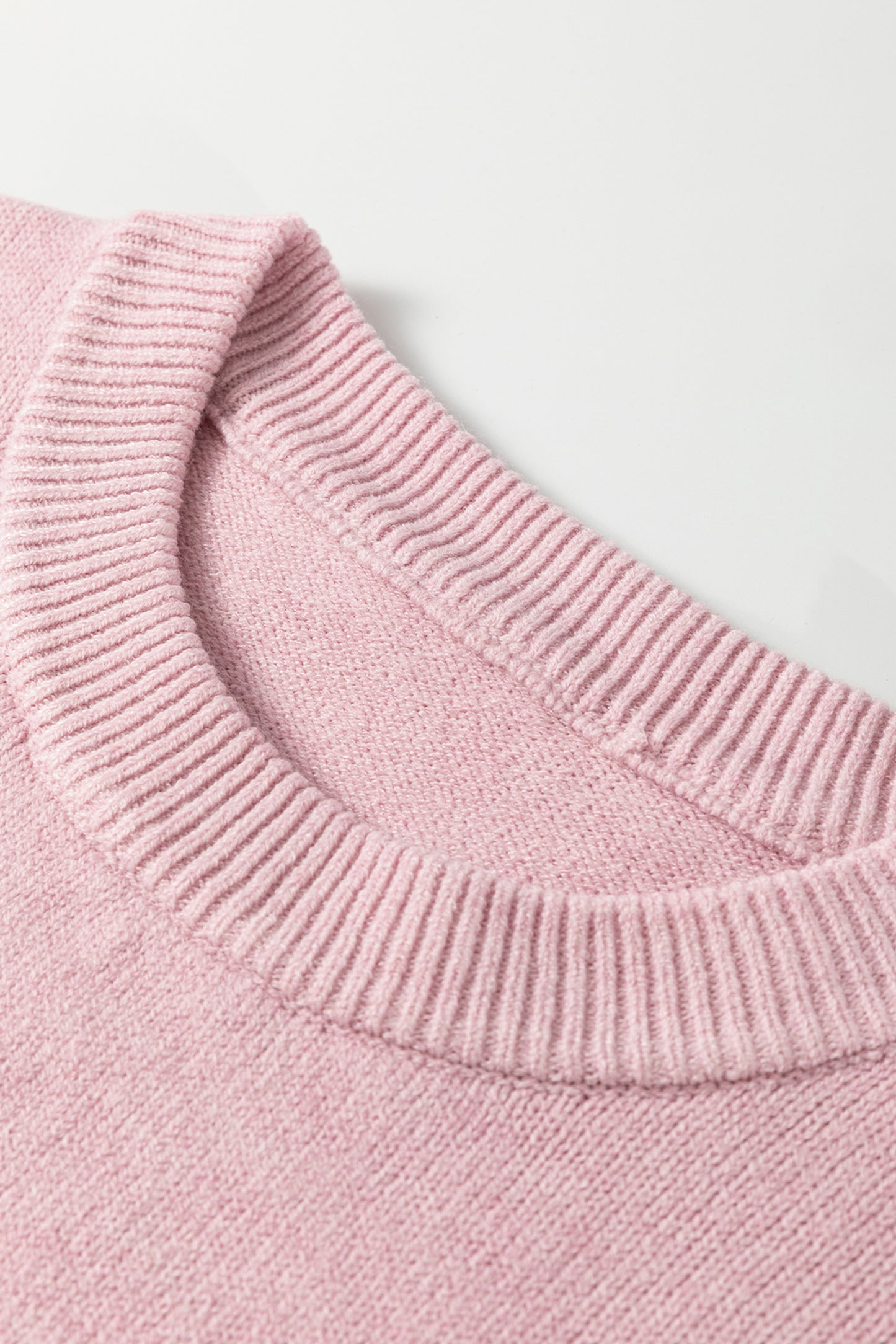 Pink Corded Love Sweater