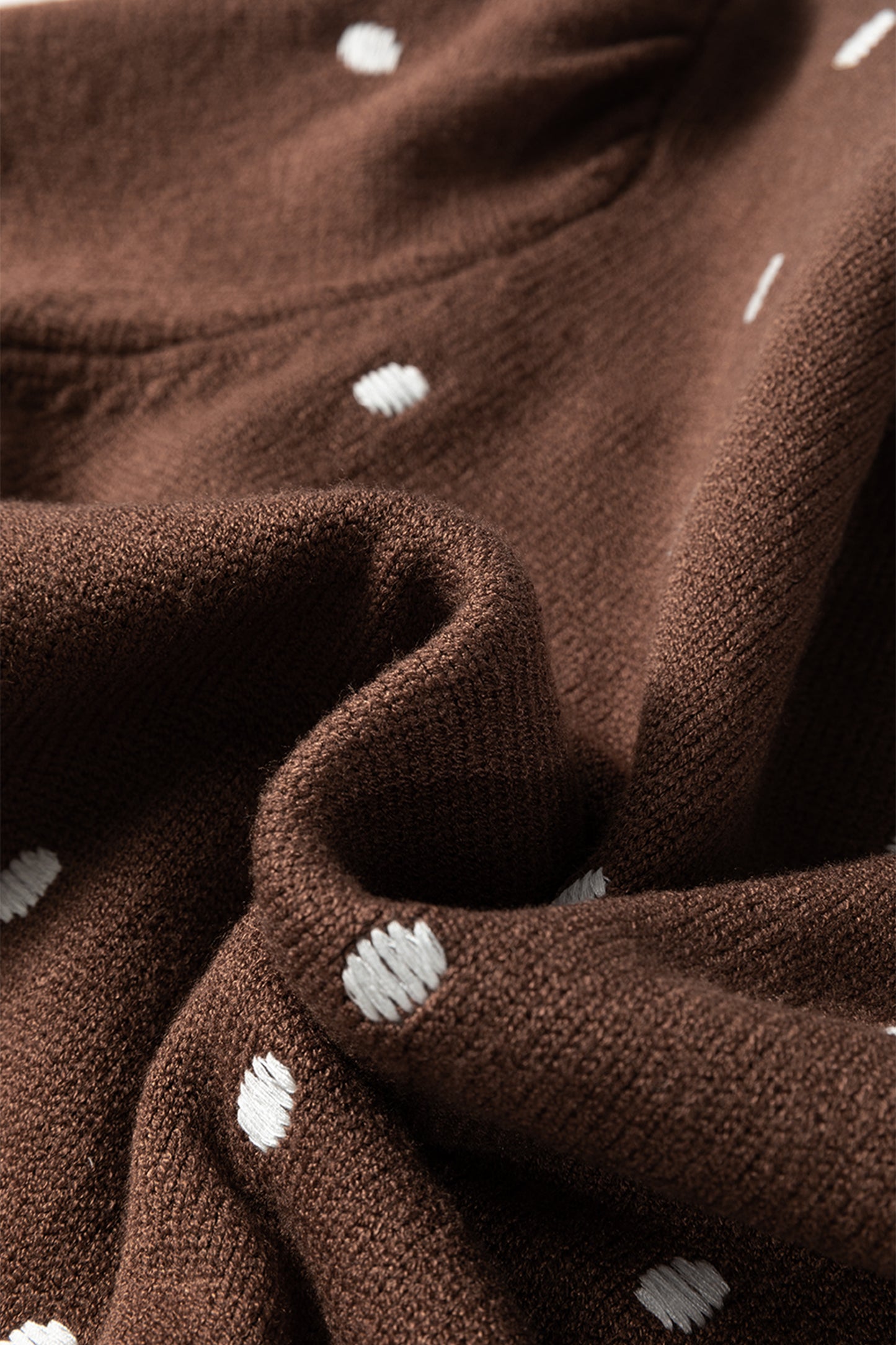 Polka Dot Bubble Sleeve Sweater