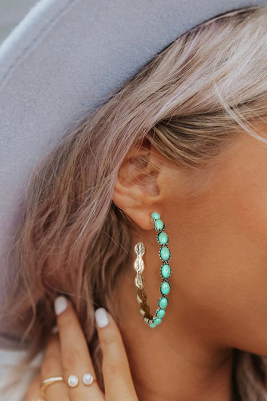 Sky Blue Retro Earrings