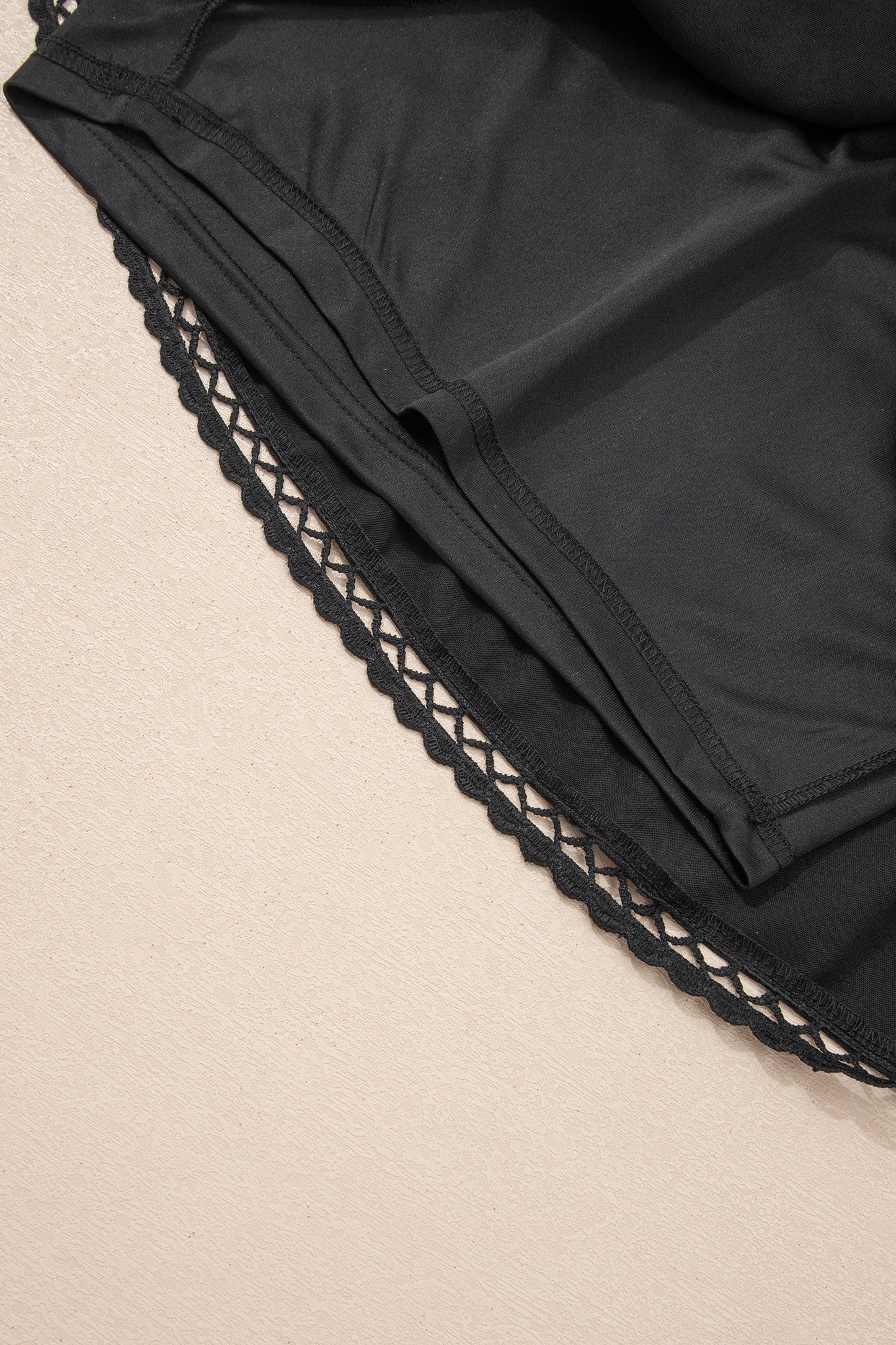 Lace Trim Ruffled Skirt in Plus Size