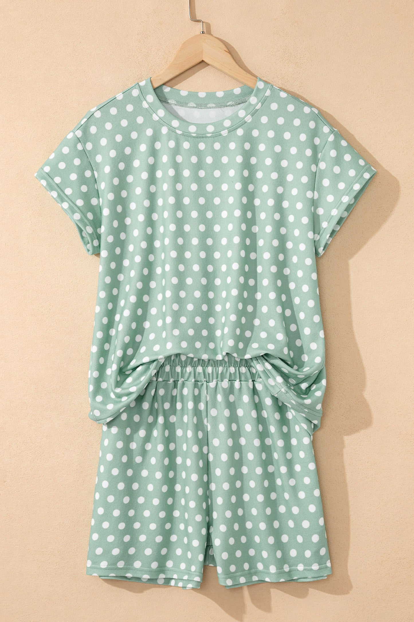 Polka Dot Print 2pc Short Set