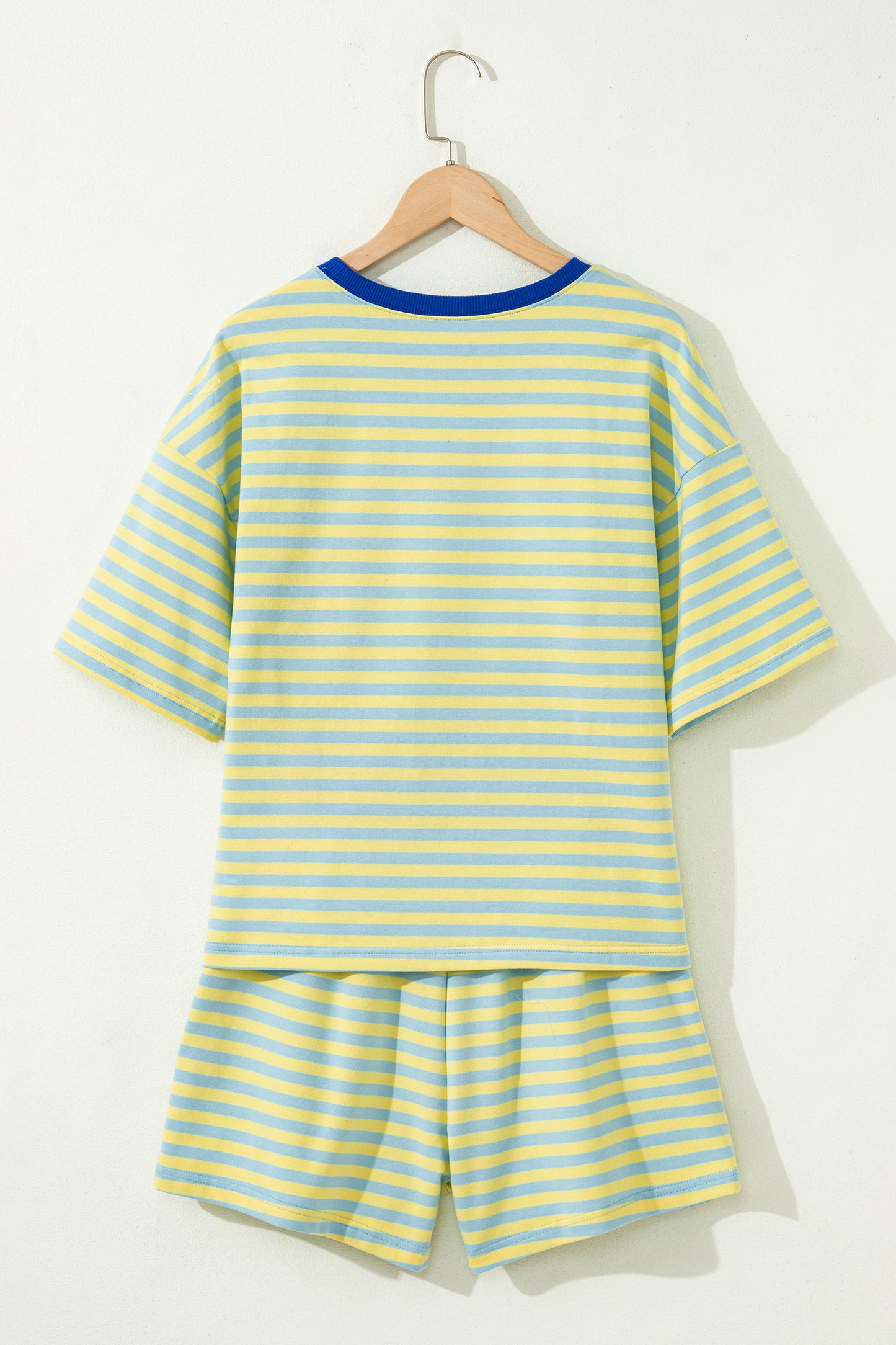 Striped Boxy Terry Shorts & Tee Set