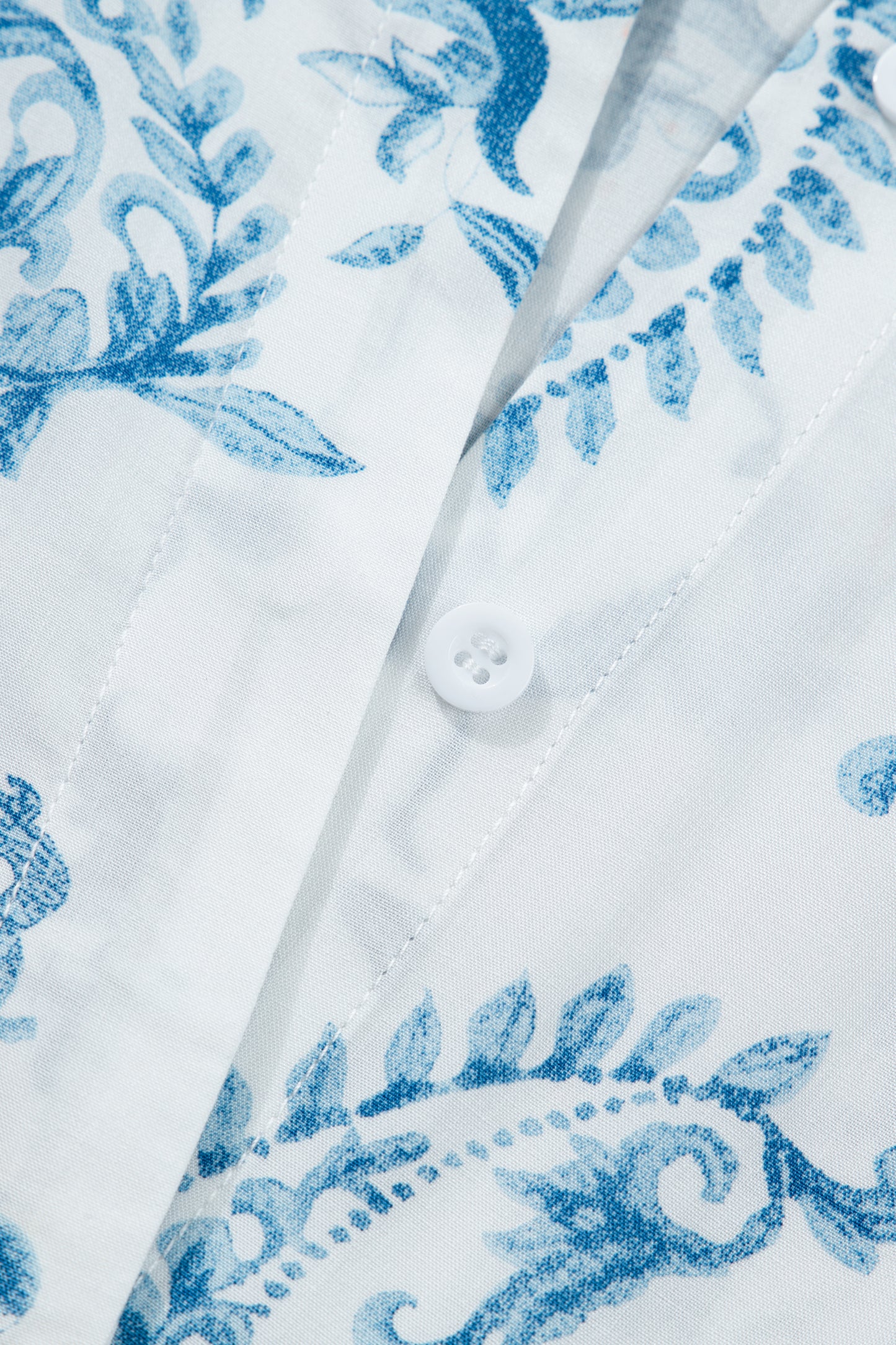 Sky Blue Floral Print Maxi Dress in Plus Size