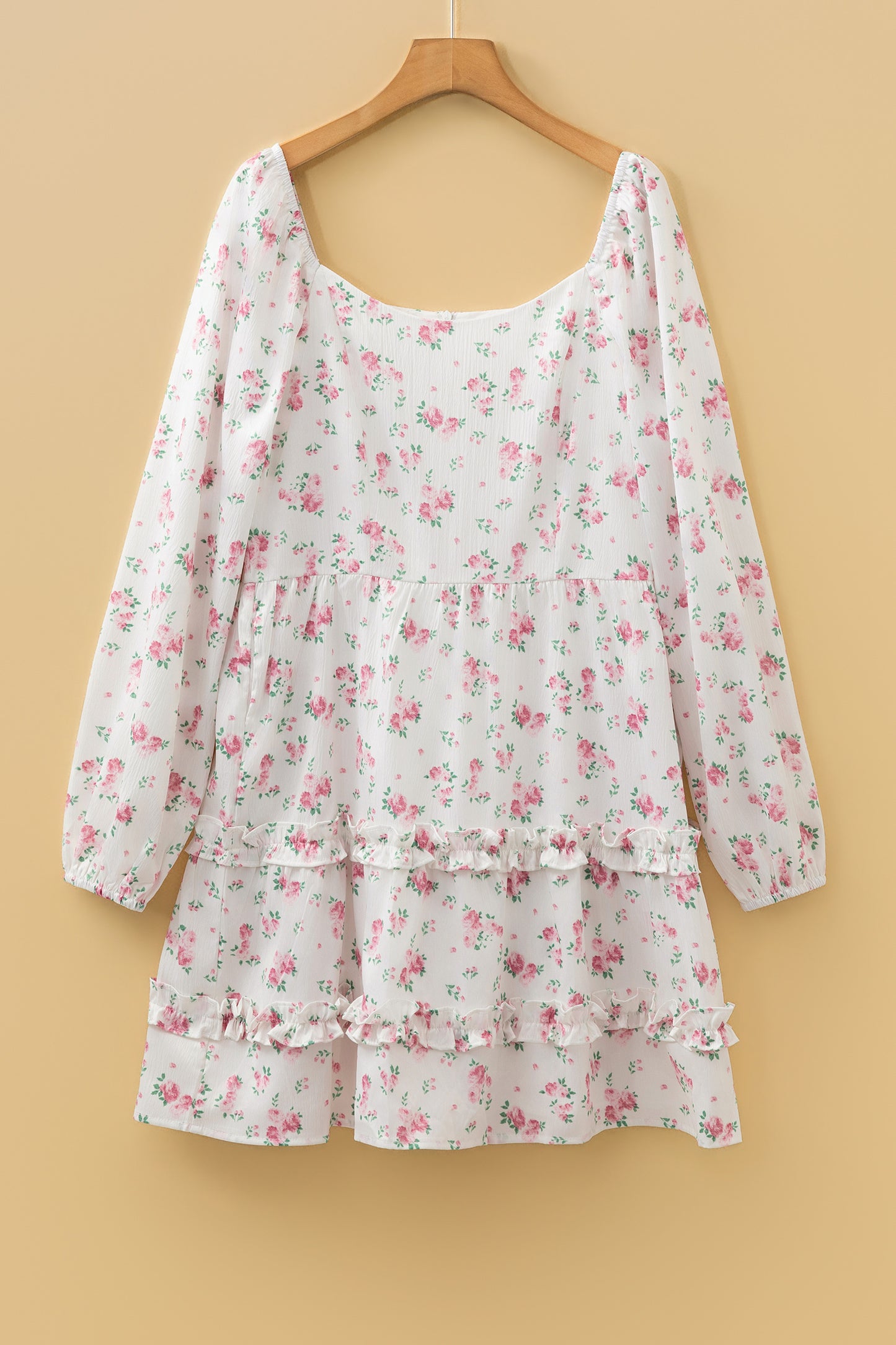 Pink Floral Babydoll Dress