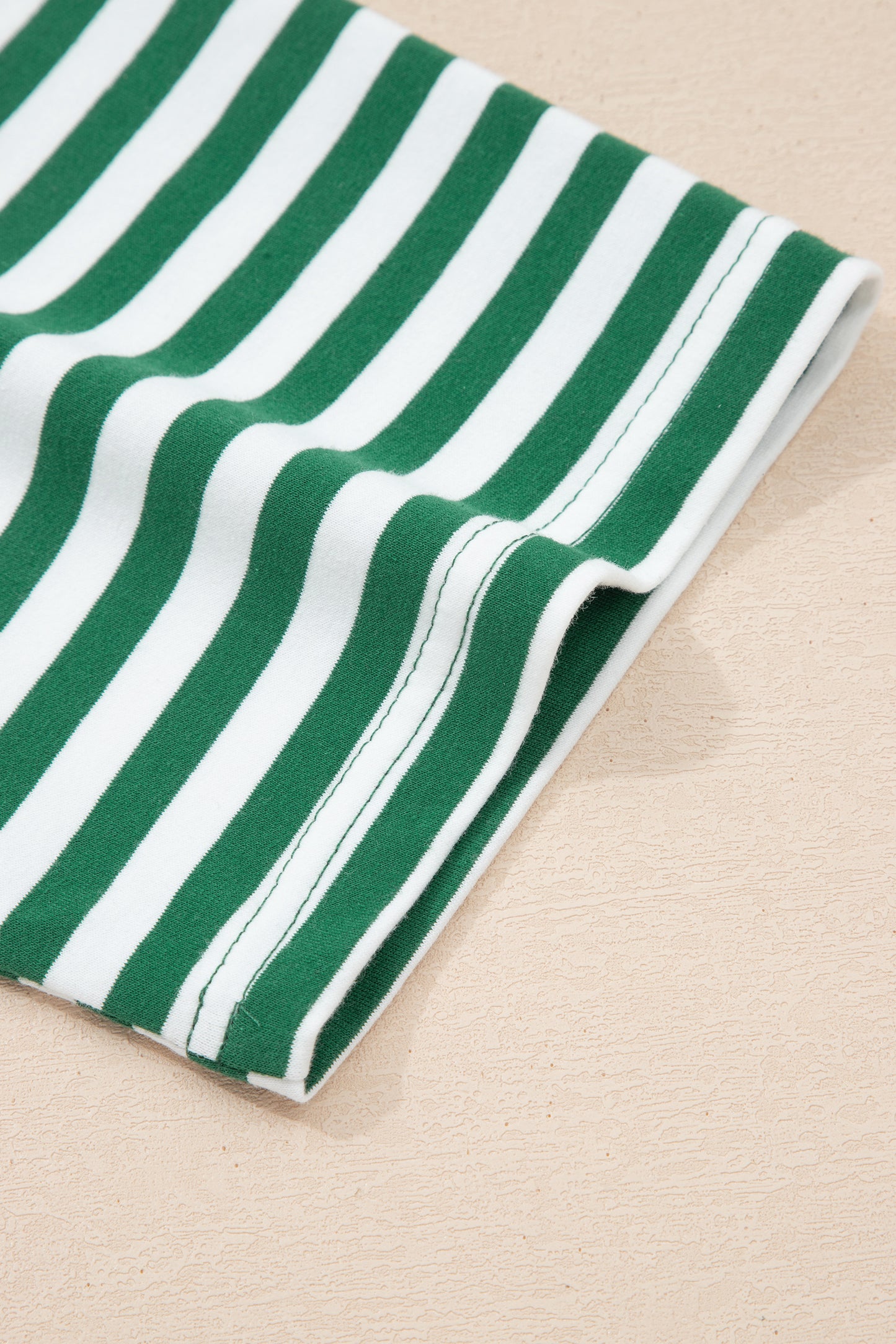 Striped Boxy Terry Shorts & Tee Set