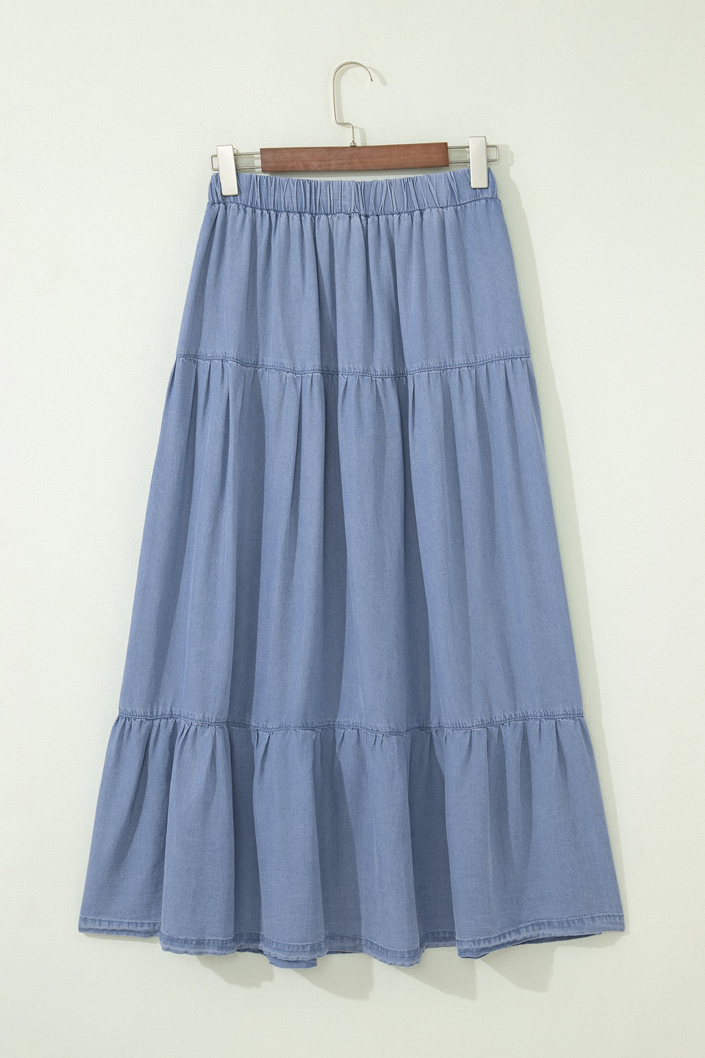 Beau Blue Denim Maxi Skirt