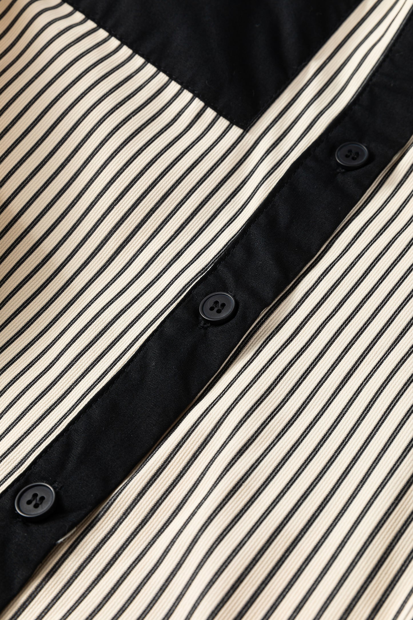 Striped Colorblock Shirt Dress