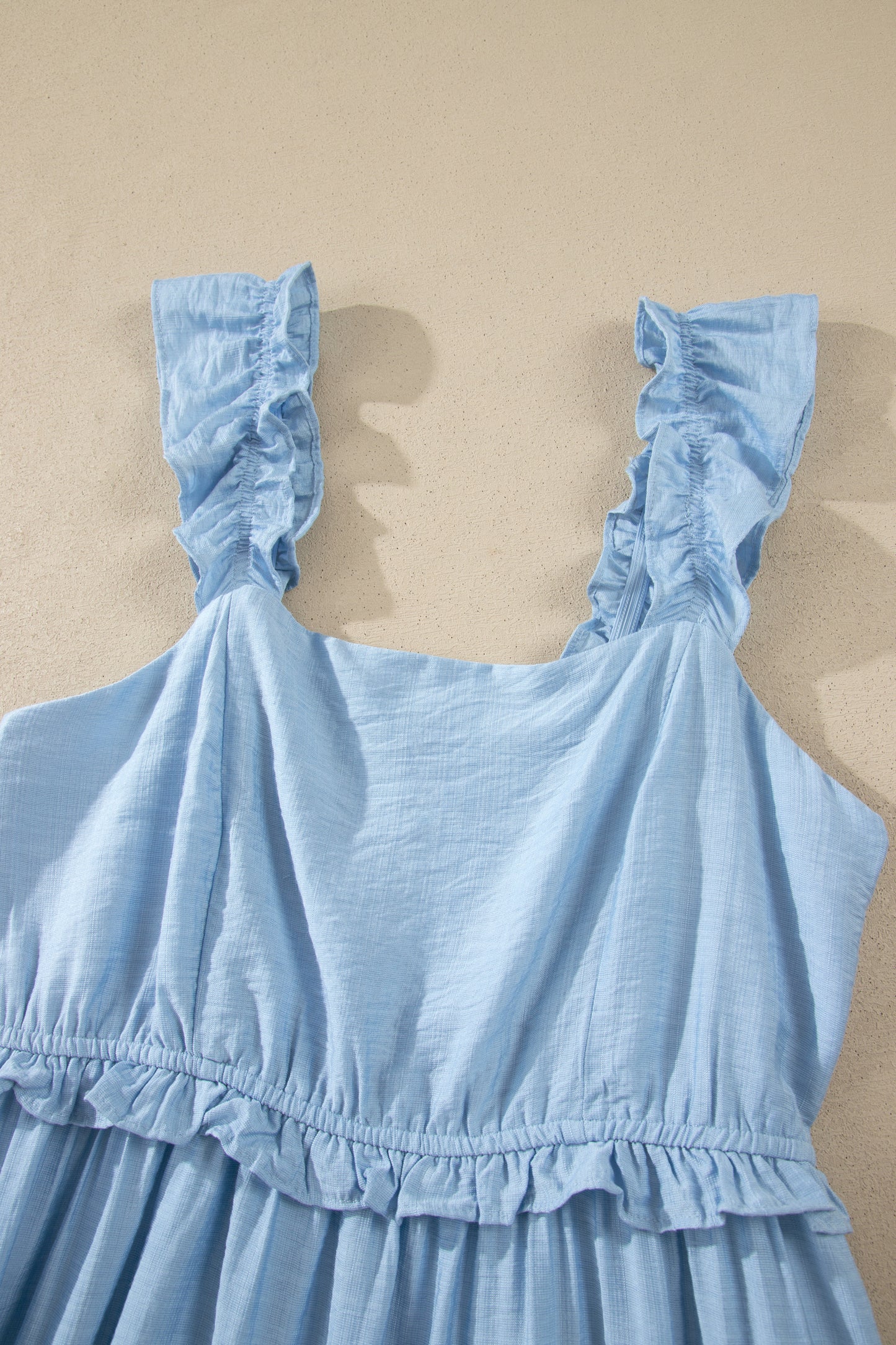 Mandi Ruffle Trim Maxi Dress