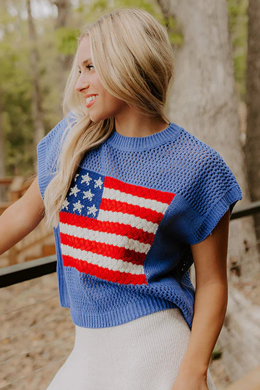 American Summer Sweater Top