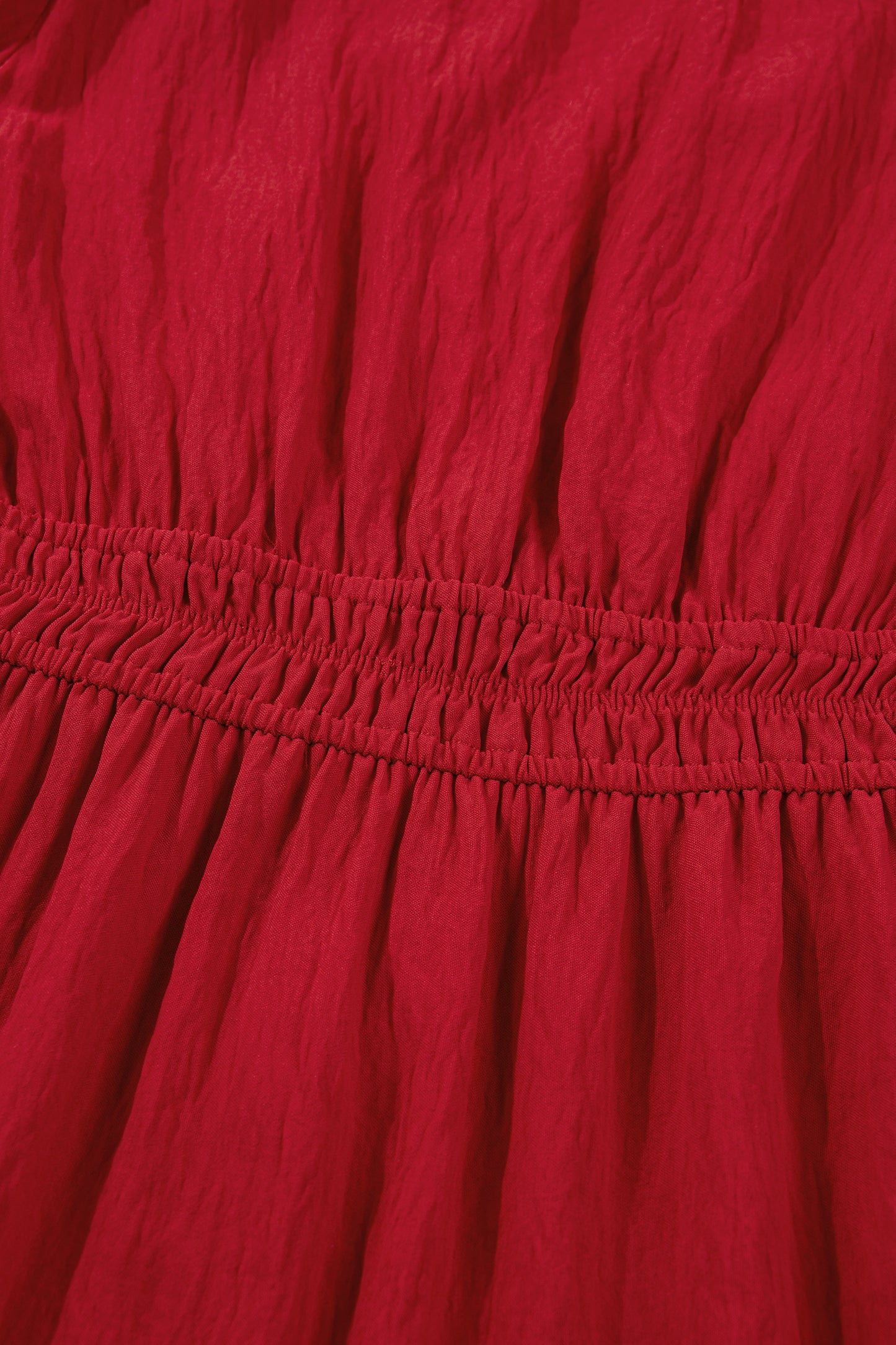 Racing Red Embroidered Detail Maxi Dress