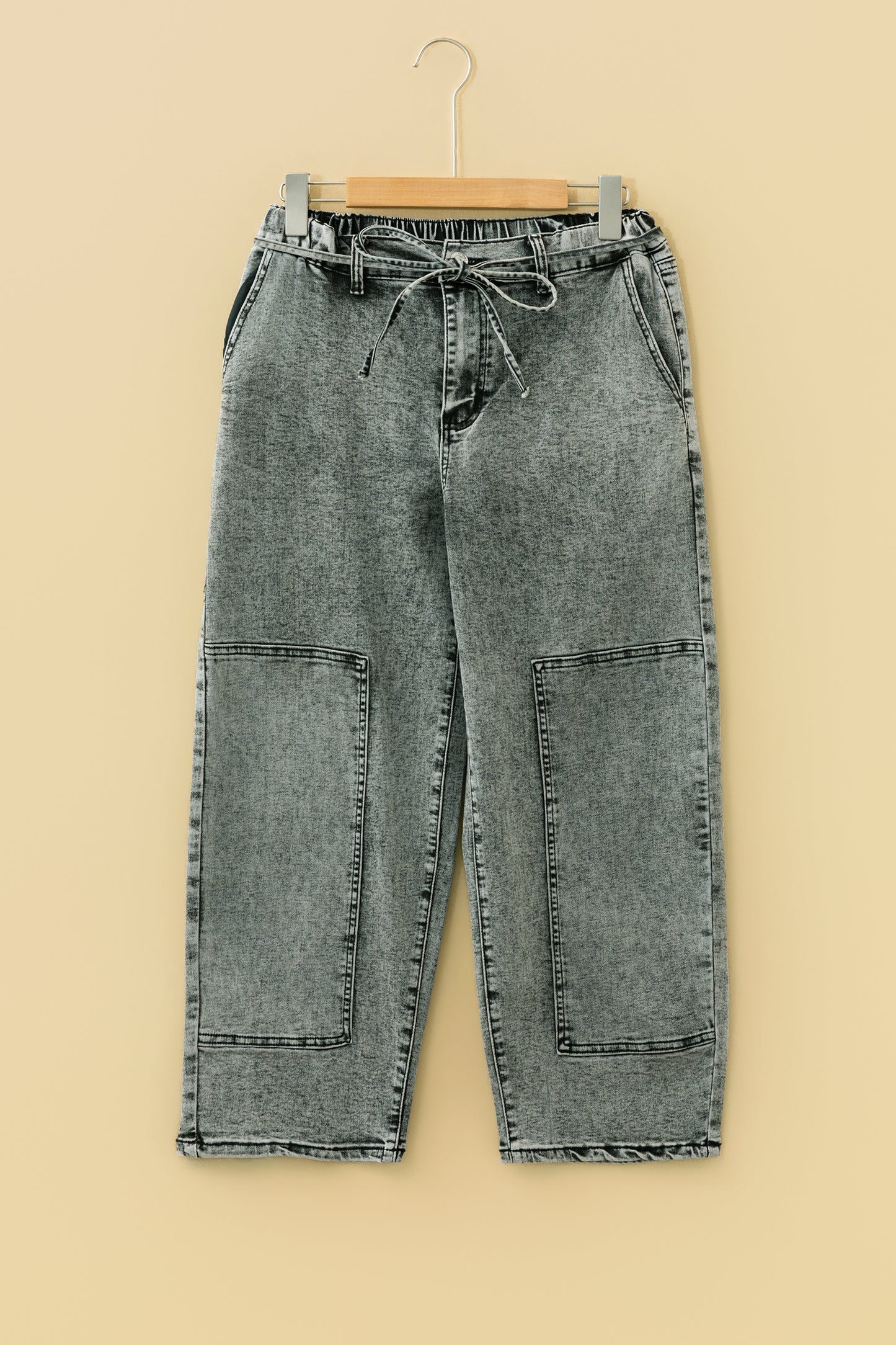Acid Wash Barrel Jeans