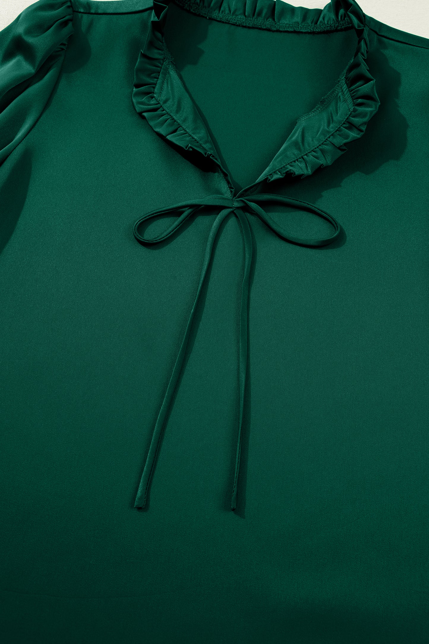 Frilly V-Neck Blouse