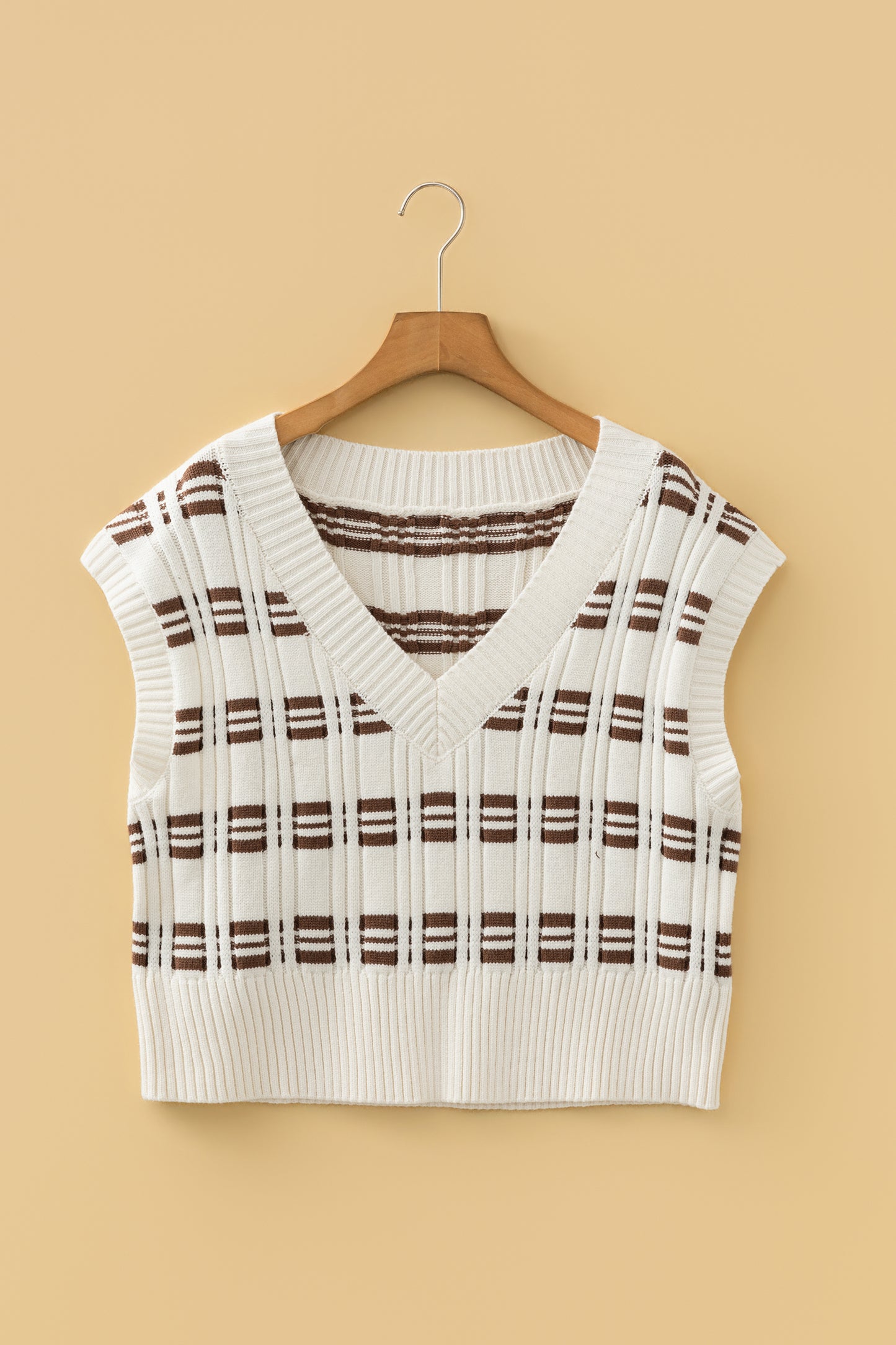 Geo V-Neck Sweater Vest
