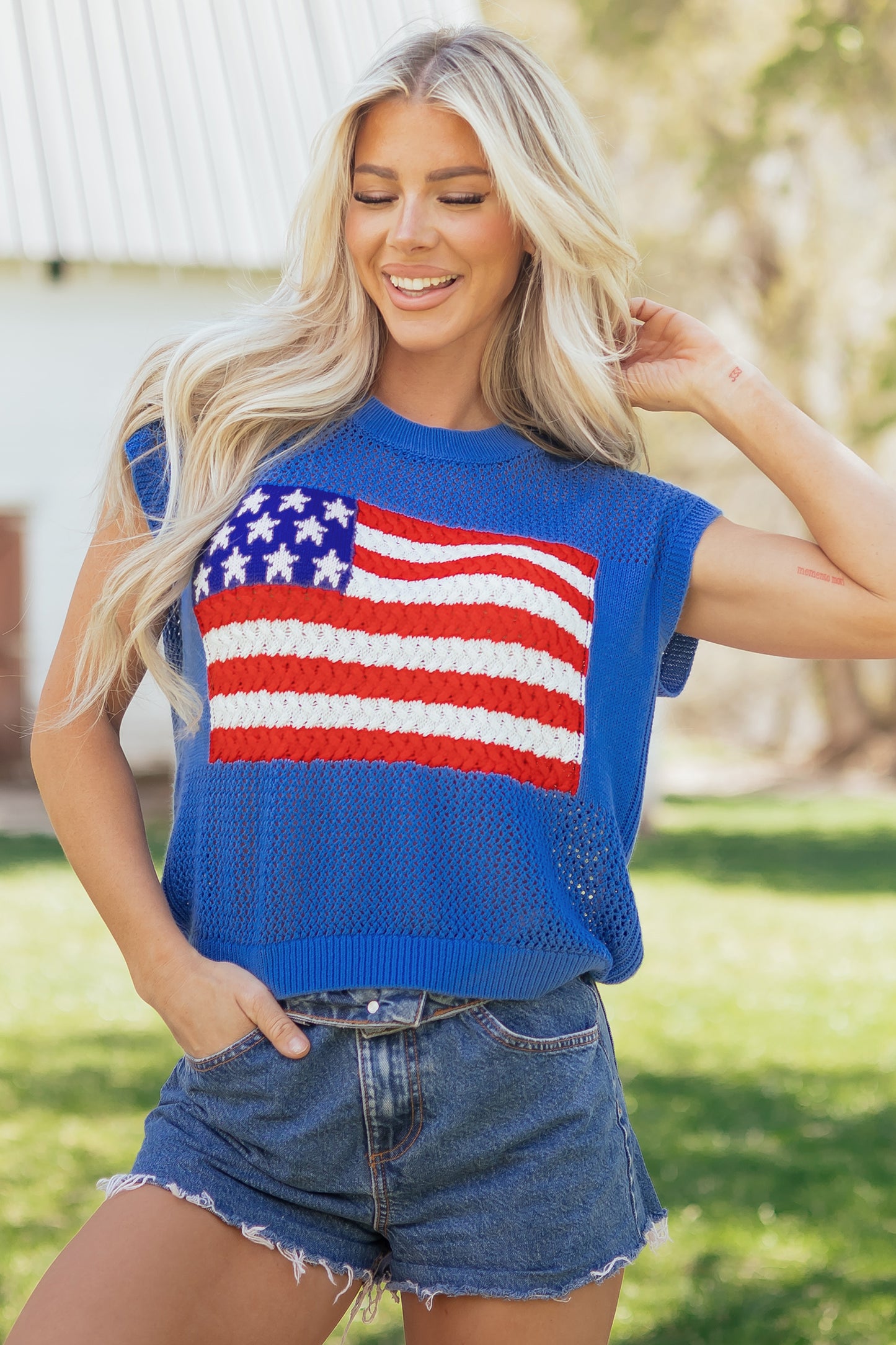 American Summer Sweater Top