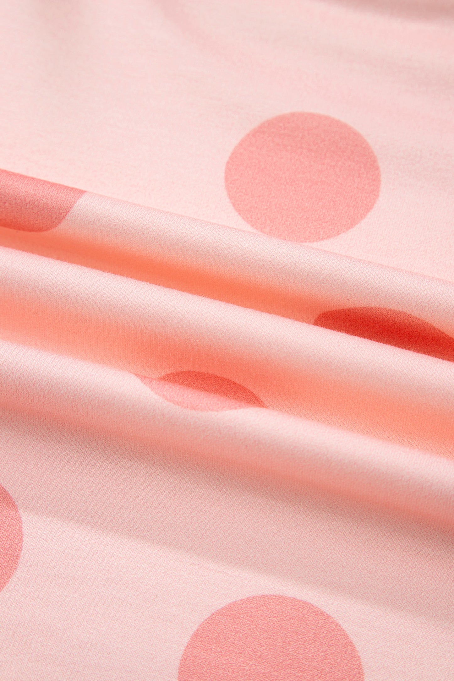 Polka Dot Print Pullover & Shorts Set