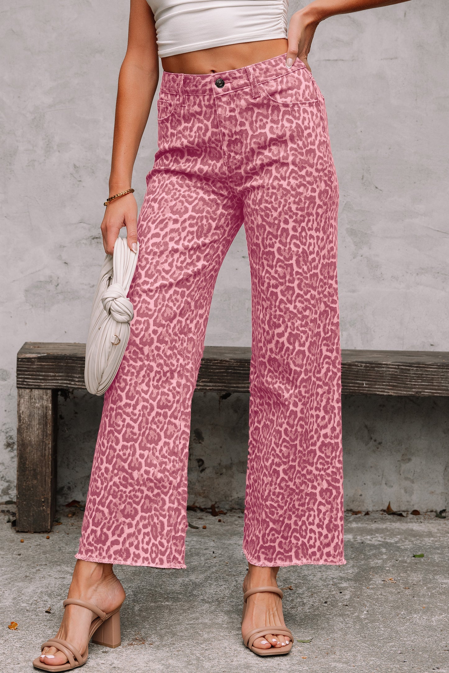 Rosie Leopard High Waist Jeans