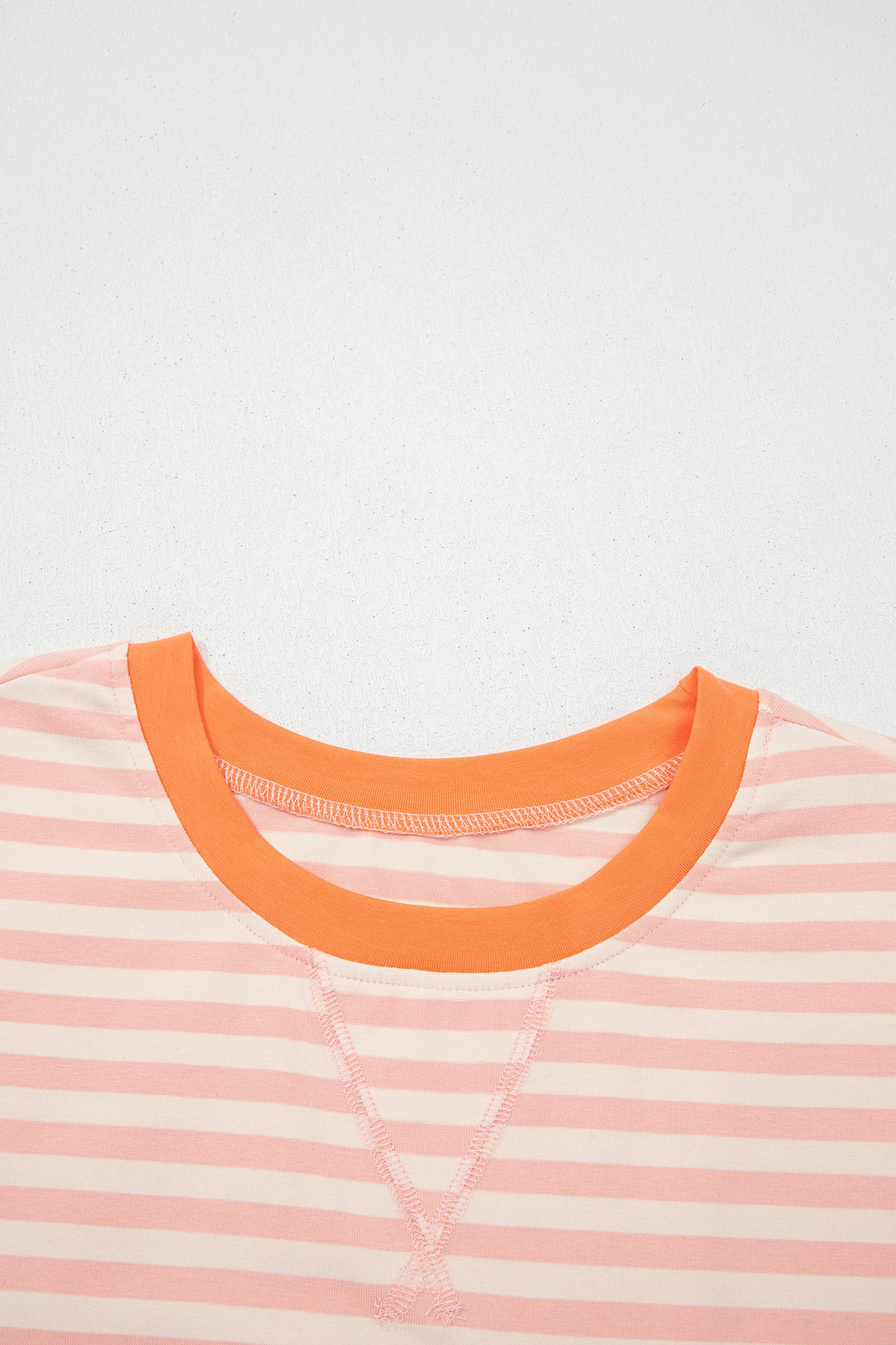 Pink Striped Tee and Shorts Set