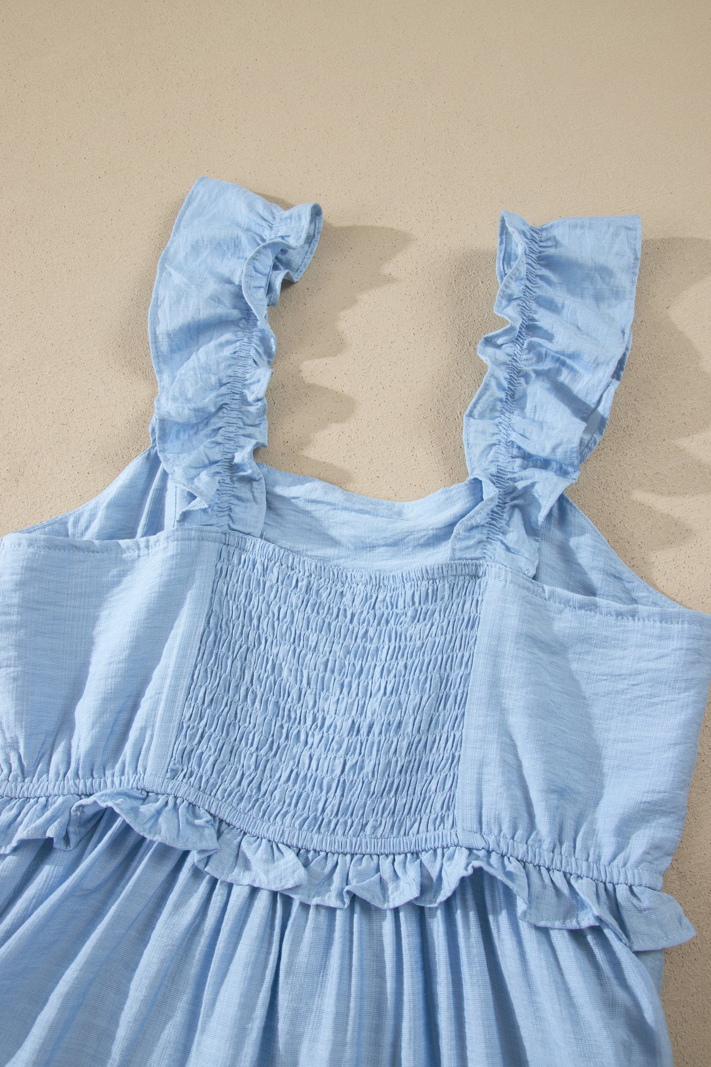 Mandi Ruffle Trim Maxi Dress