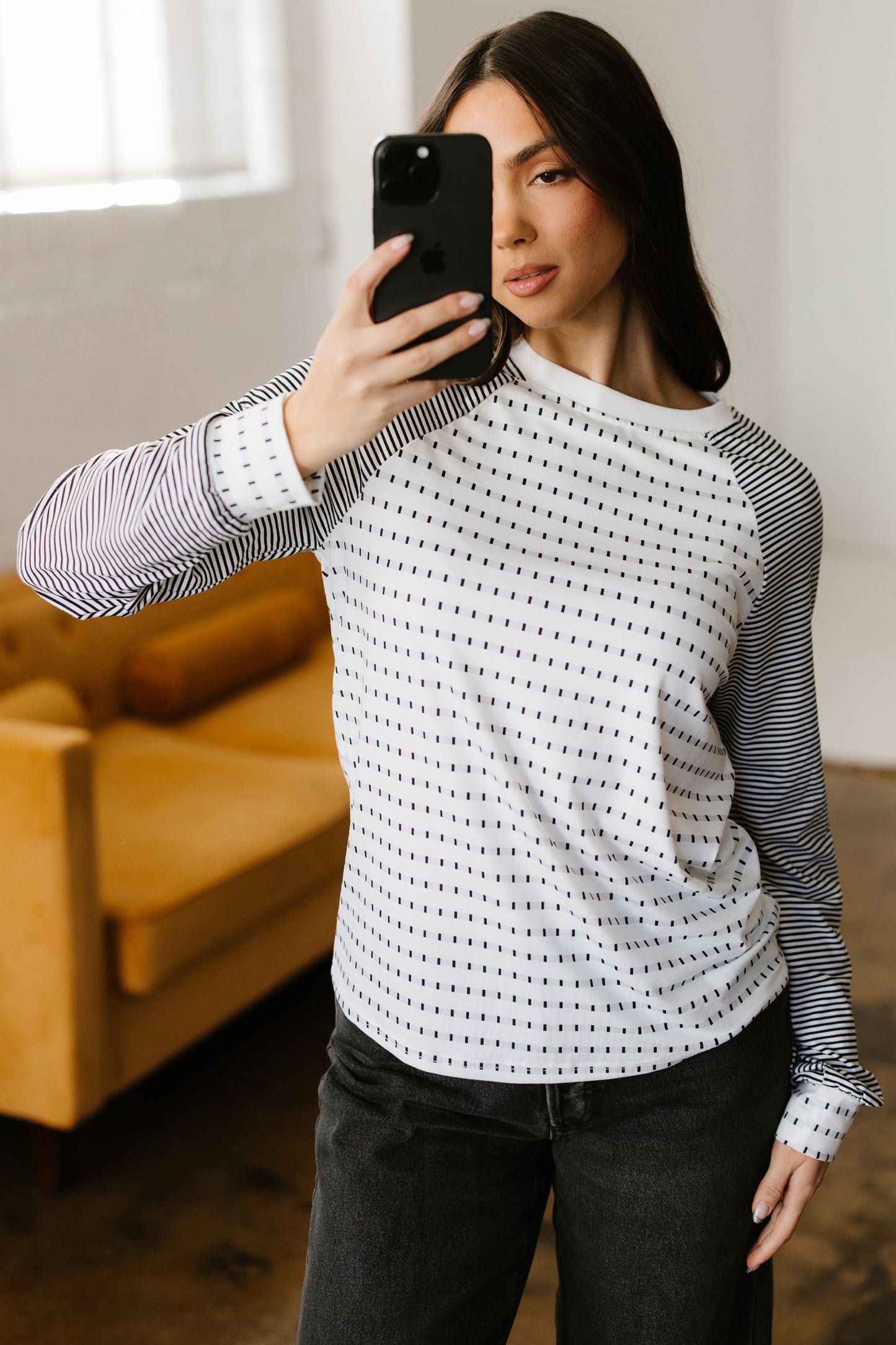 Raglan Stripes Long Sleeve Tee