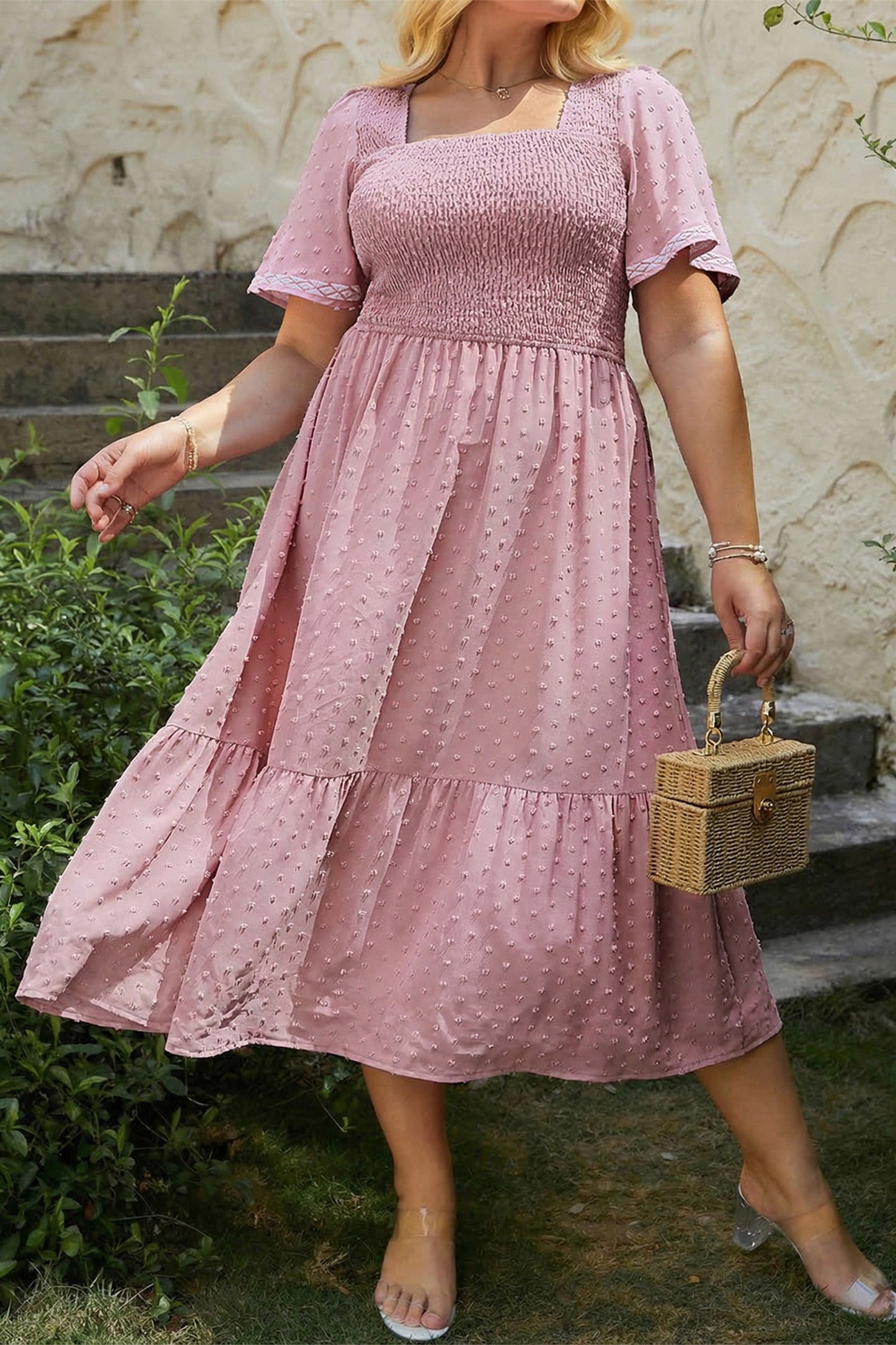 Pinkie Pie Midi Dress in Plus Size