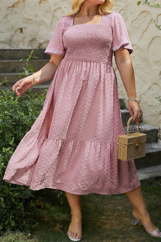 Pinkie Pie Midi Dress in Plus Size