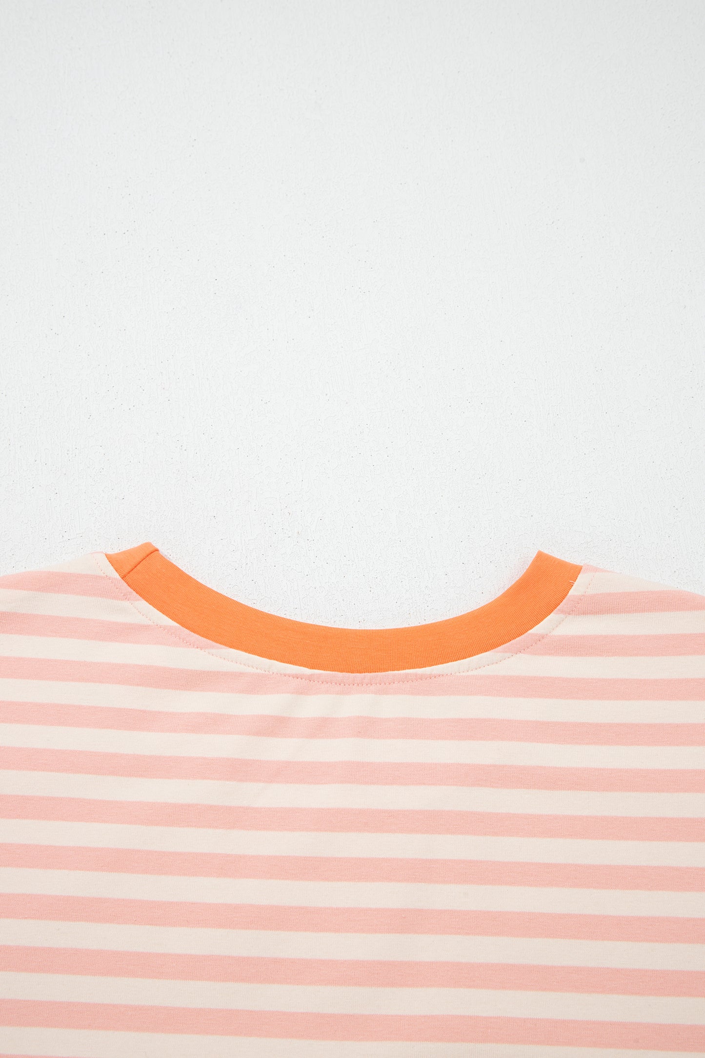 Pink Striped Tee and Shorts Set