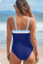 Color Block One-Piece Swimsuit