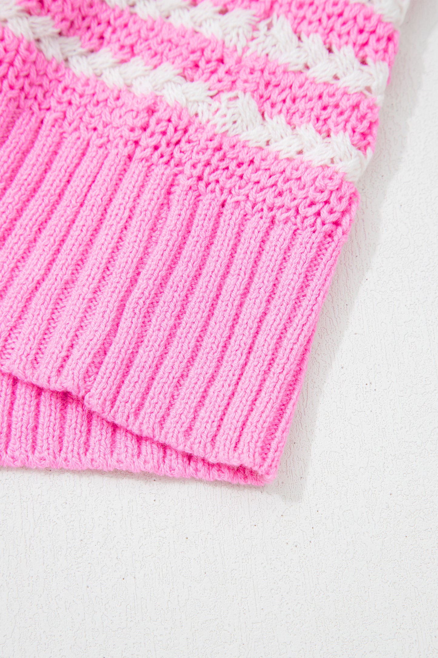 Bows and Stripes V-Neck Sweater
