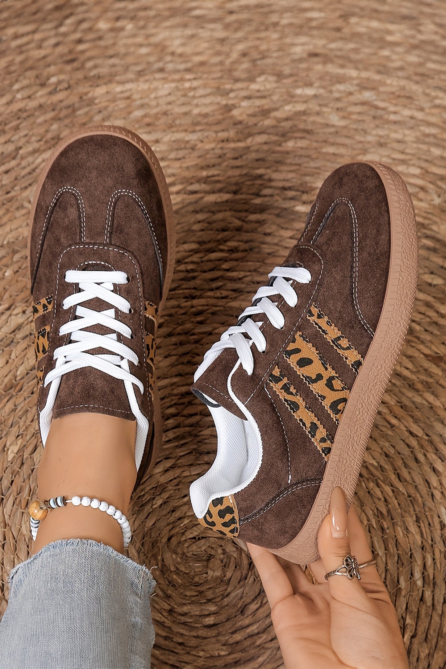 Leopard Faux Suede Shoes