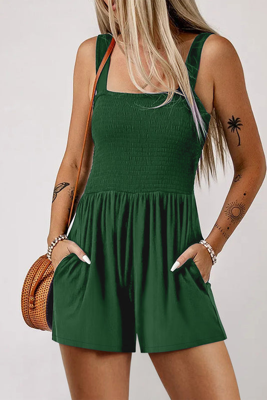 Hunter Smocked Romper