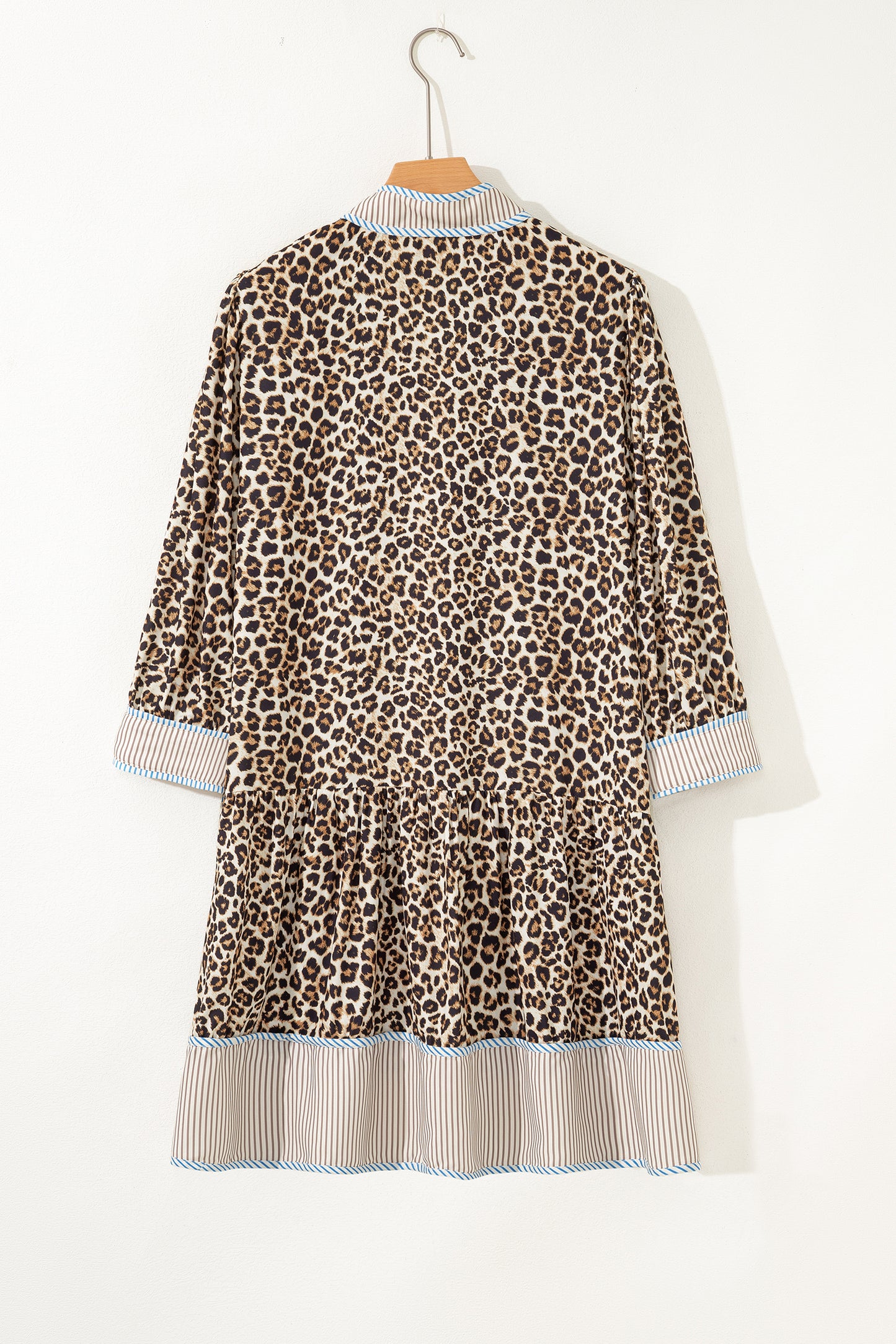 Leopard Print Plus Size Mini Dress