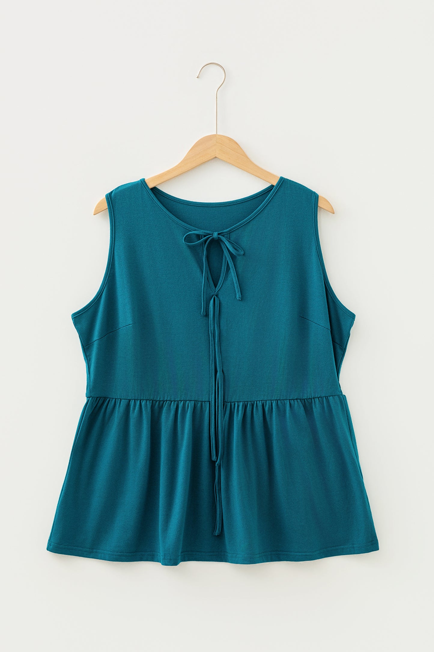 Bow Tie Peplum Top in Plus Size